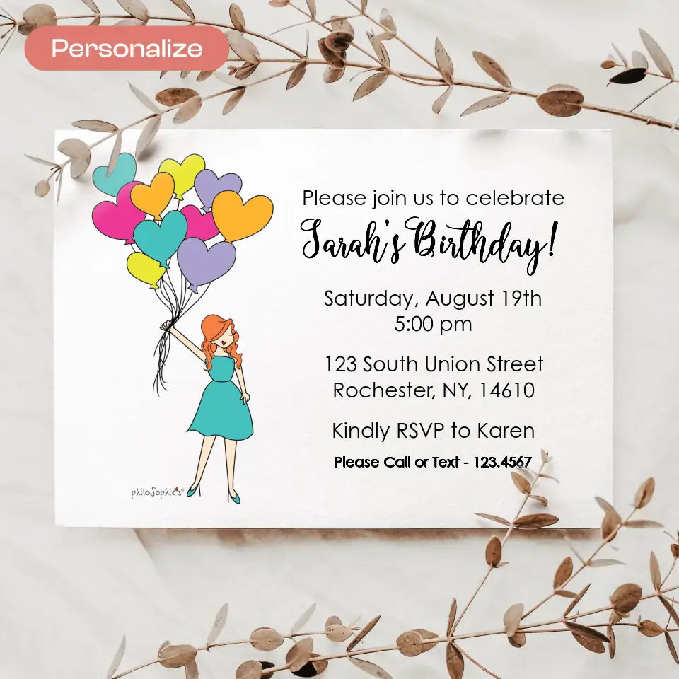 Personalized Invitation - Celebration