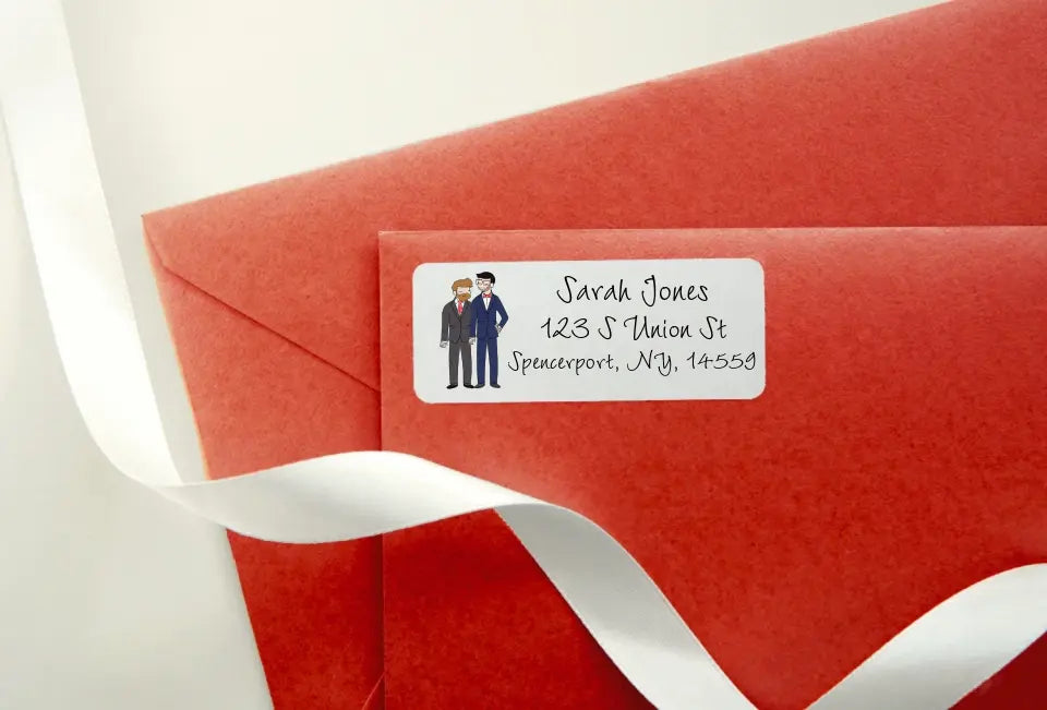 Return Address Labels - Grooms/ Wedding