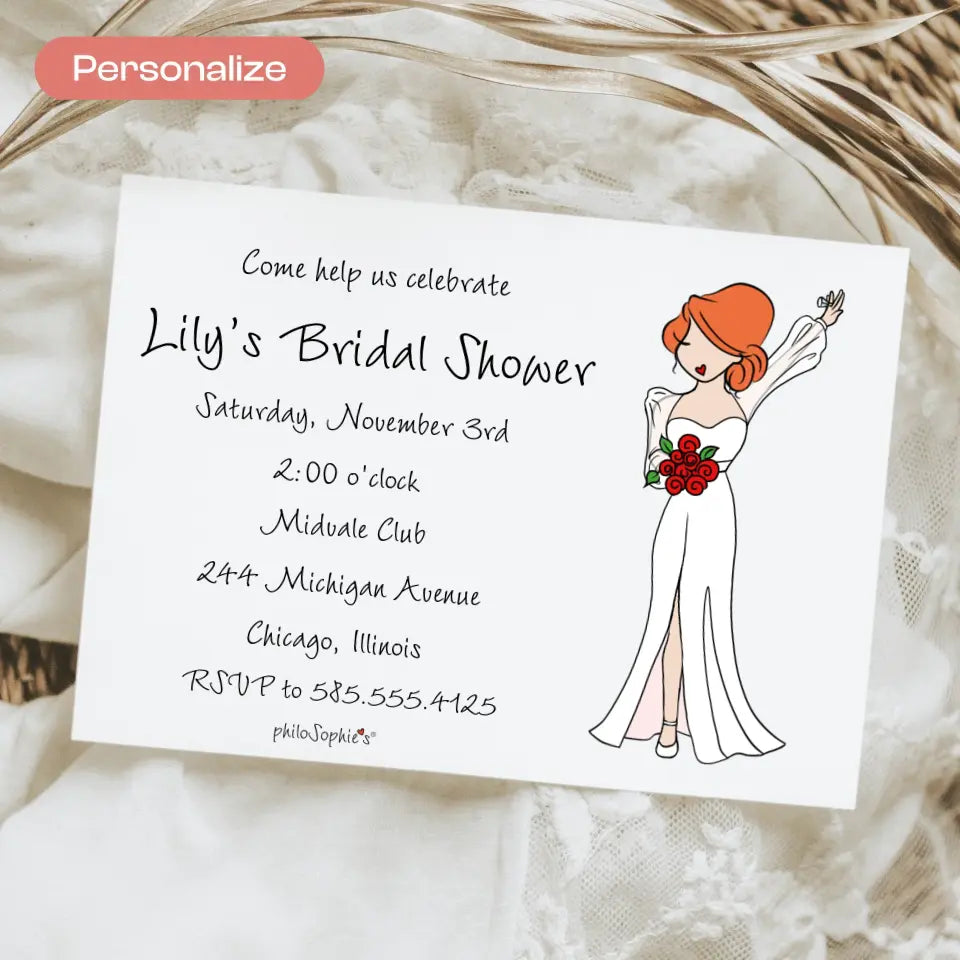 Personalized Invitation - Bridal Shower