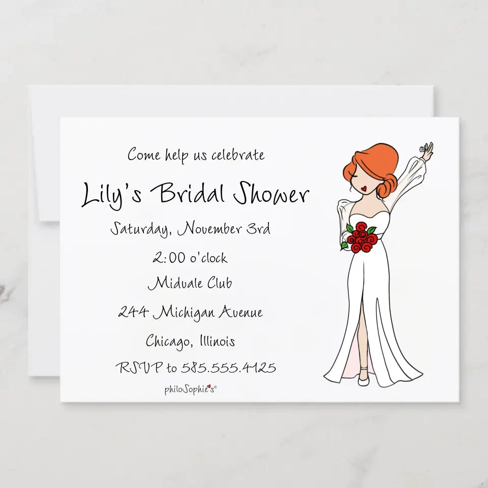 Personalized Invitation - Bridal Shower