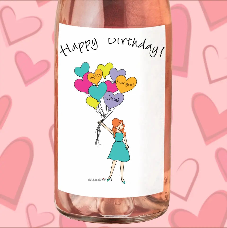 Wine Label - Birthday Girl
