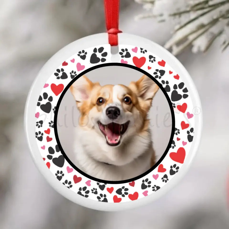 Personalized Porcelain Ornament - Pet Picture