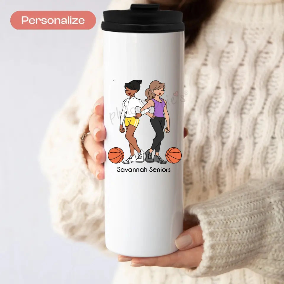 Personalized Tumbler - Basketball Friends