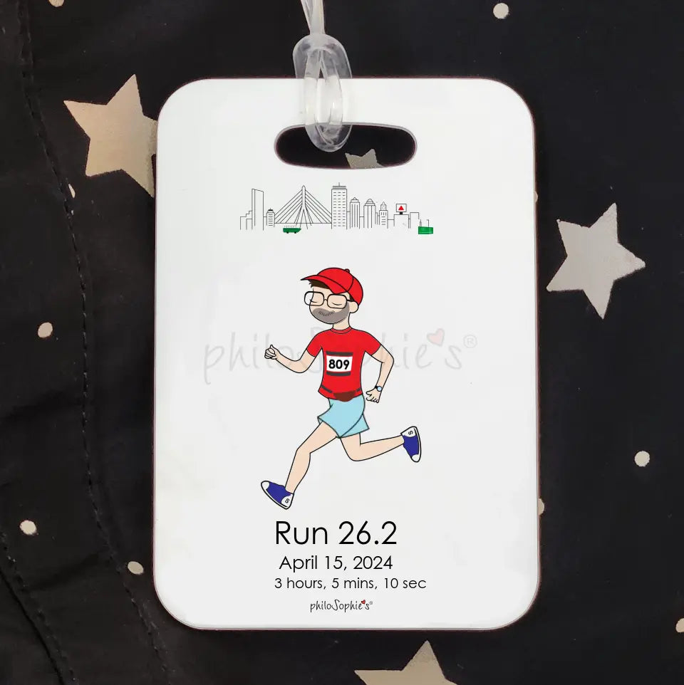 Bag Tag - Male Marathon Runner