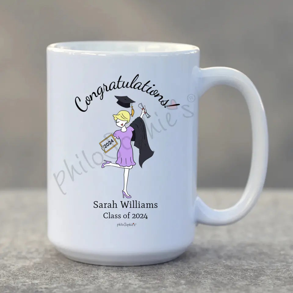 Personalized Ceramic Mug - Personalized Graduation