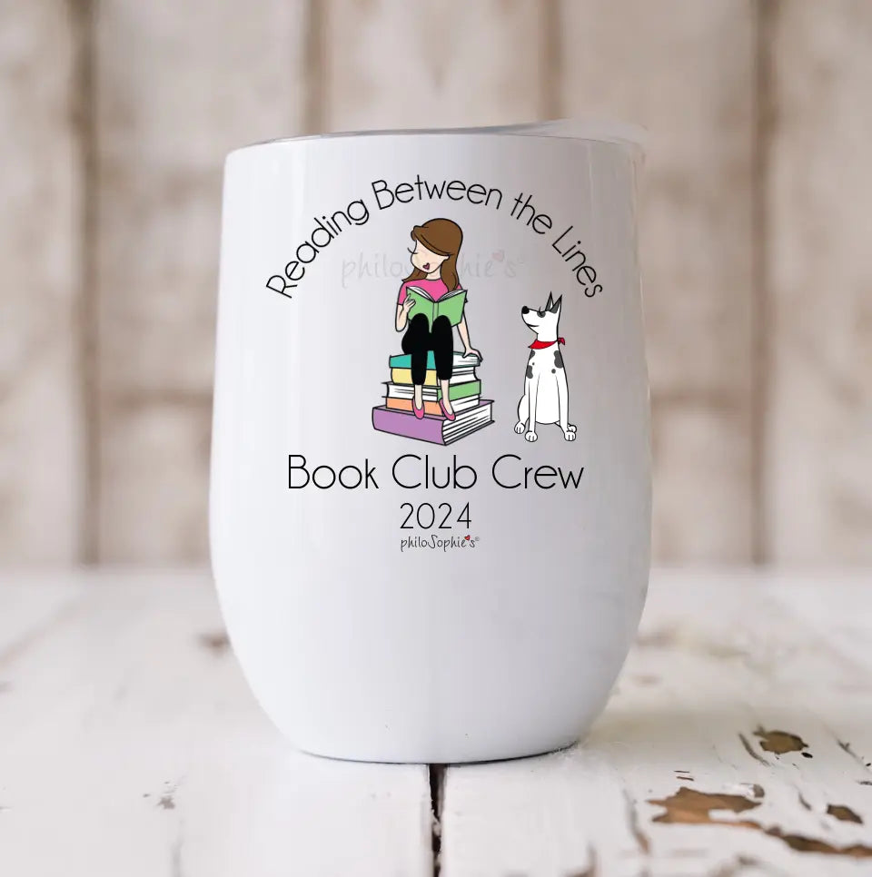 Personalized Wine Tumbler - Book Club