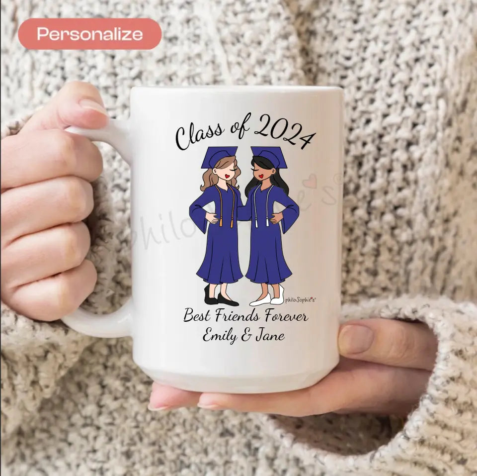 Personalized Ceramic Mug ~ Graduation Friends