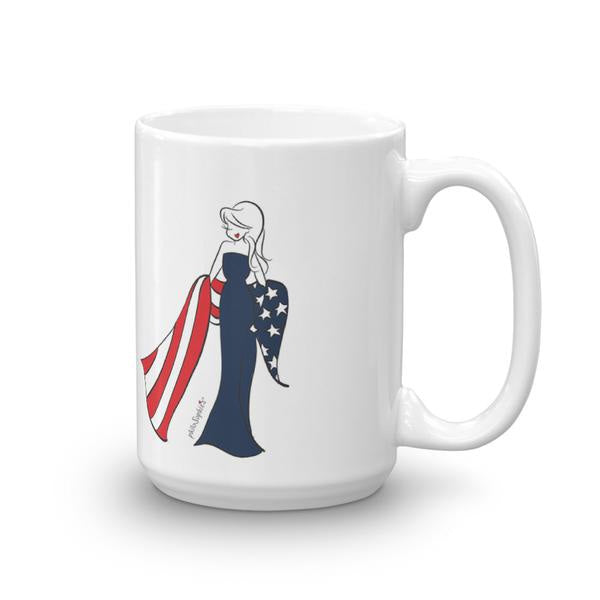 Inspirational Ceramic Mug - American Flag