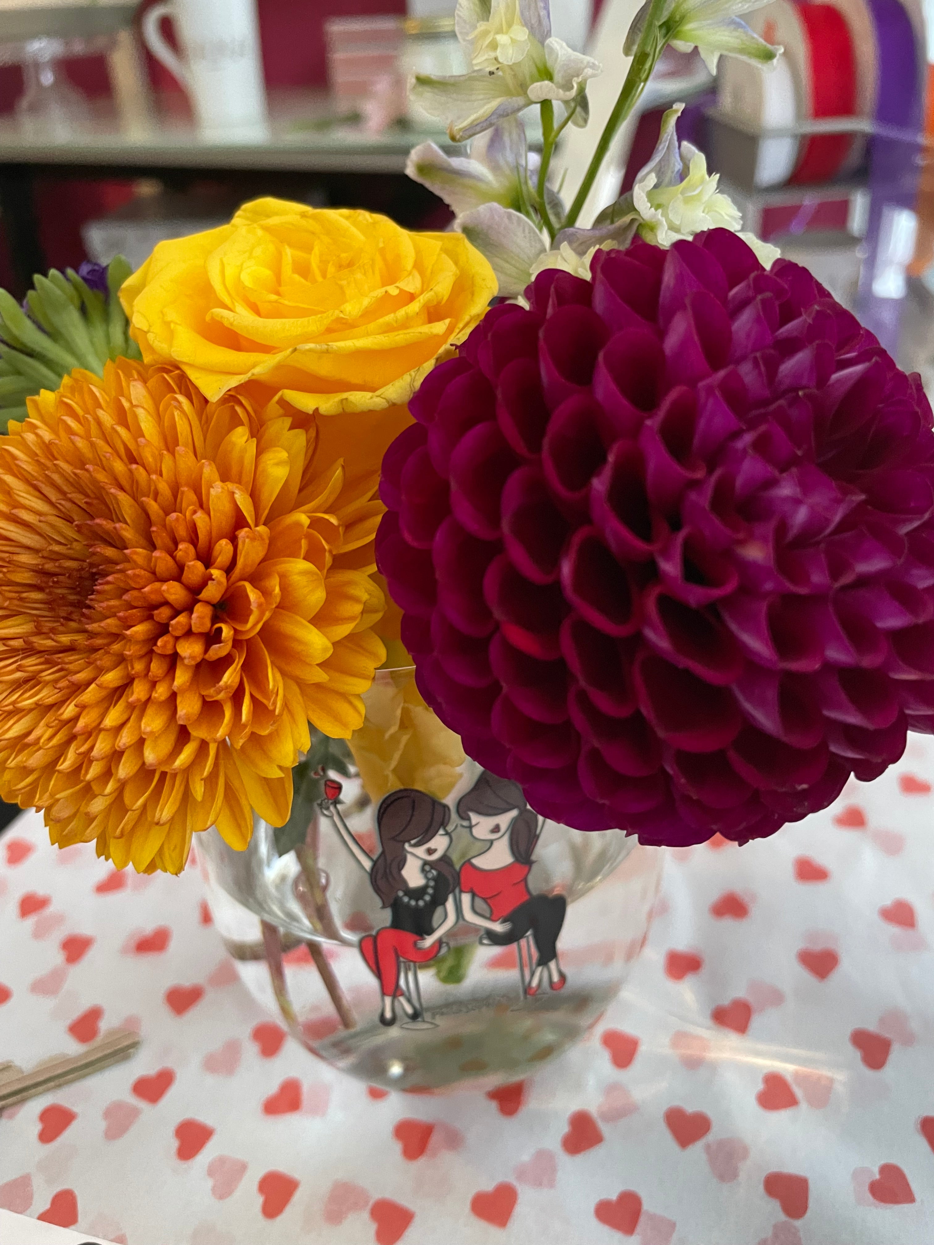 Uplevel a personalized philoSophie's wine glass - Flower Vase