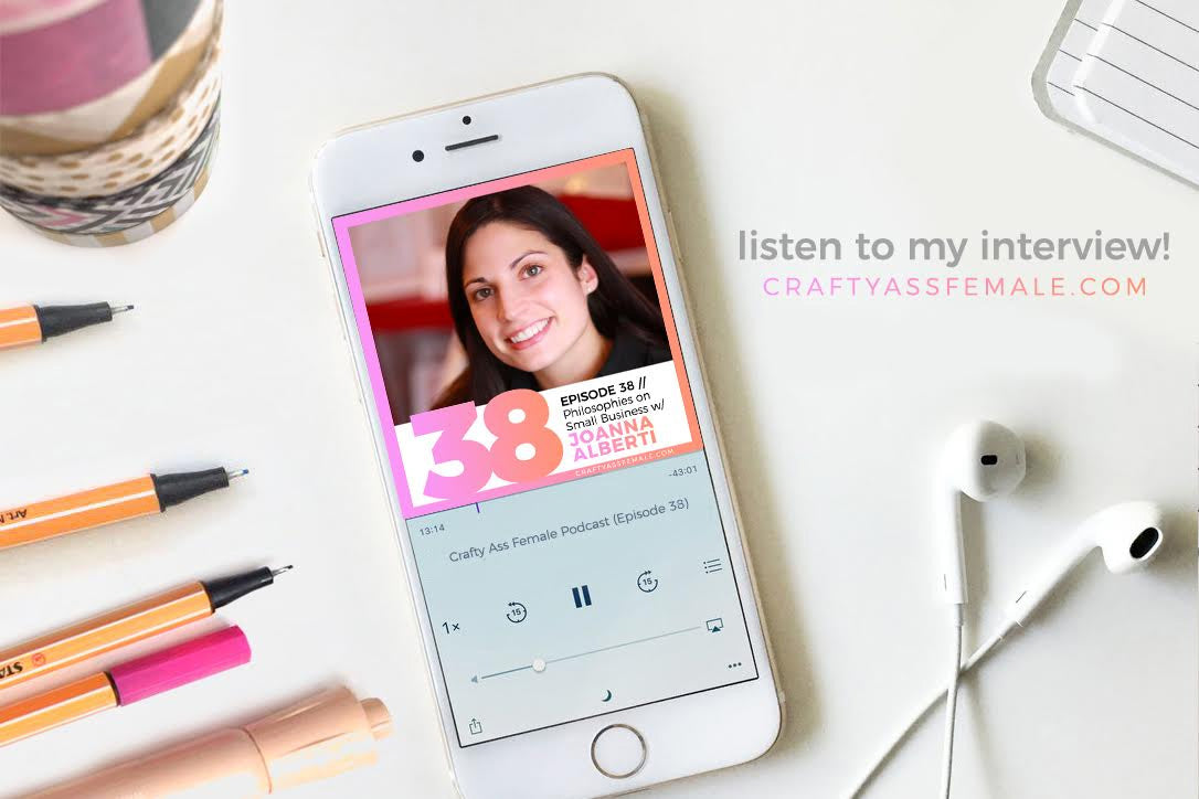 Listen to my interview on Crafty Ass Female