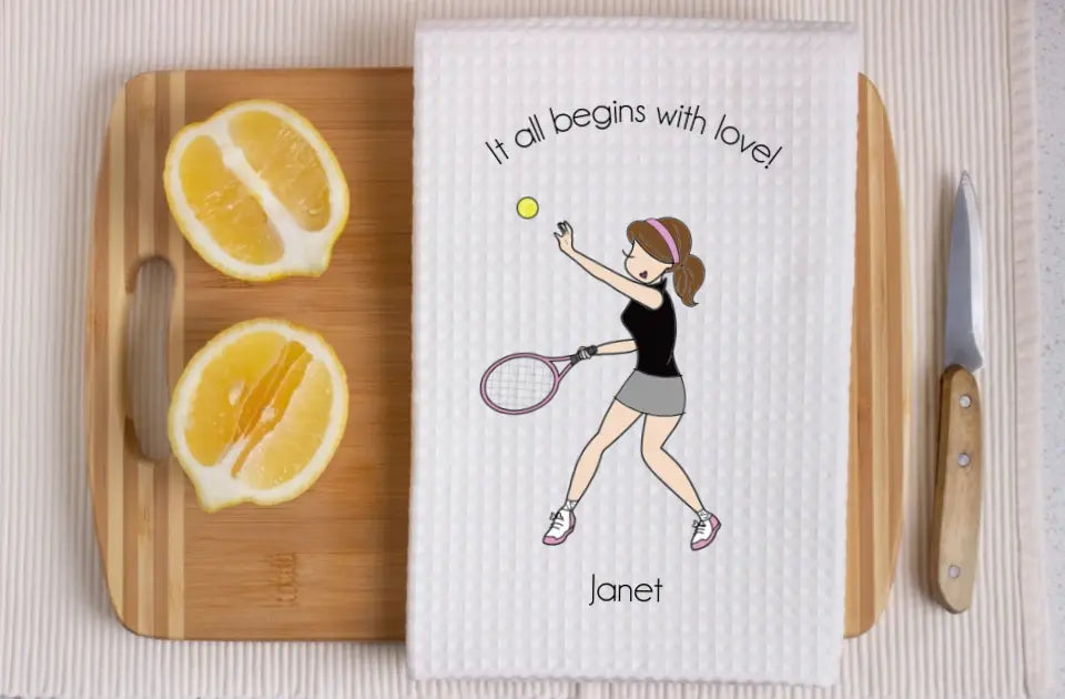 Gift Bundle - Tennis Tumbler, Waffle Towel and Greeting Card