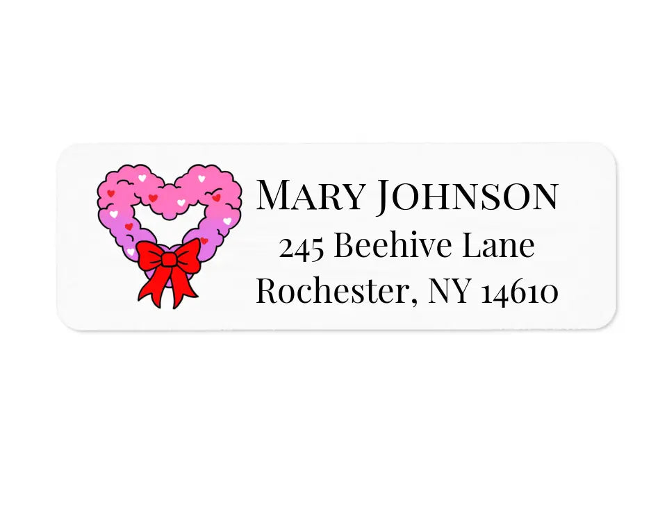 Return Address Label Valentine Icons philosophie❤️s
