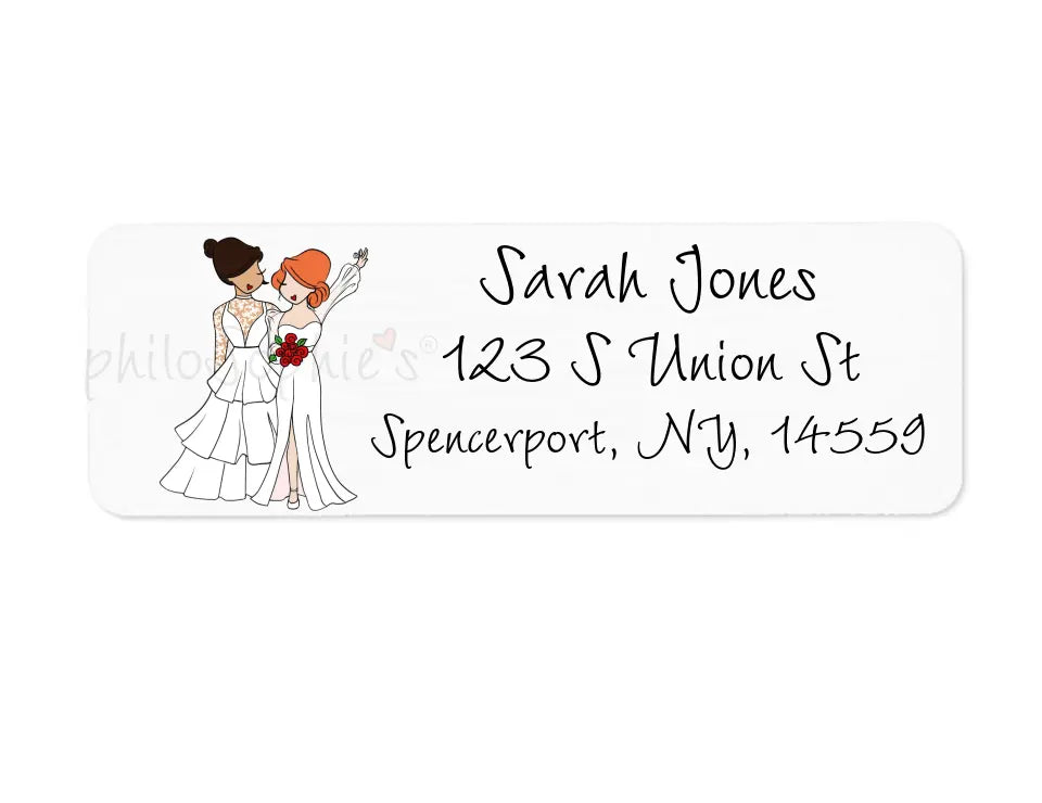 Return Address Labels - Brides, Wedding