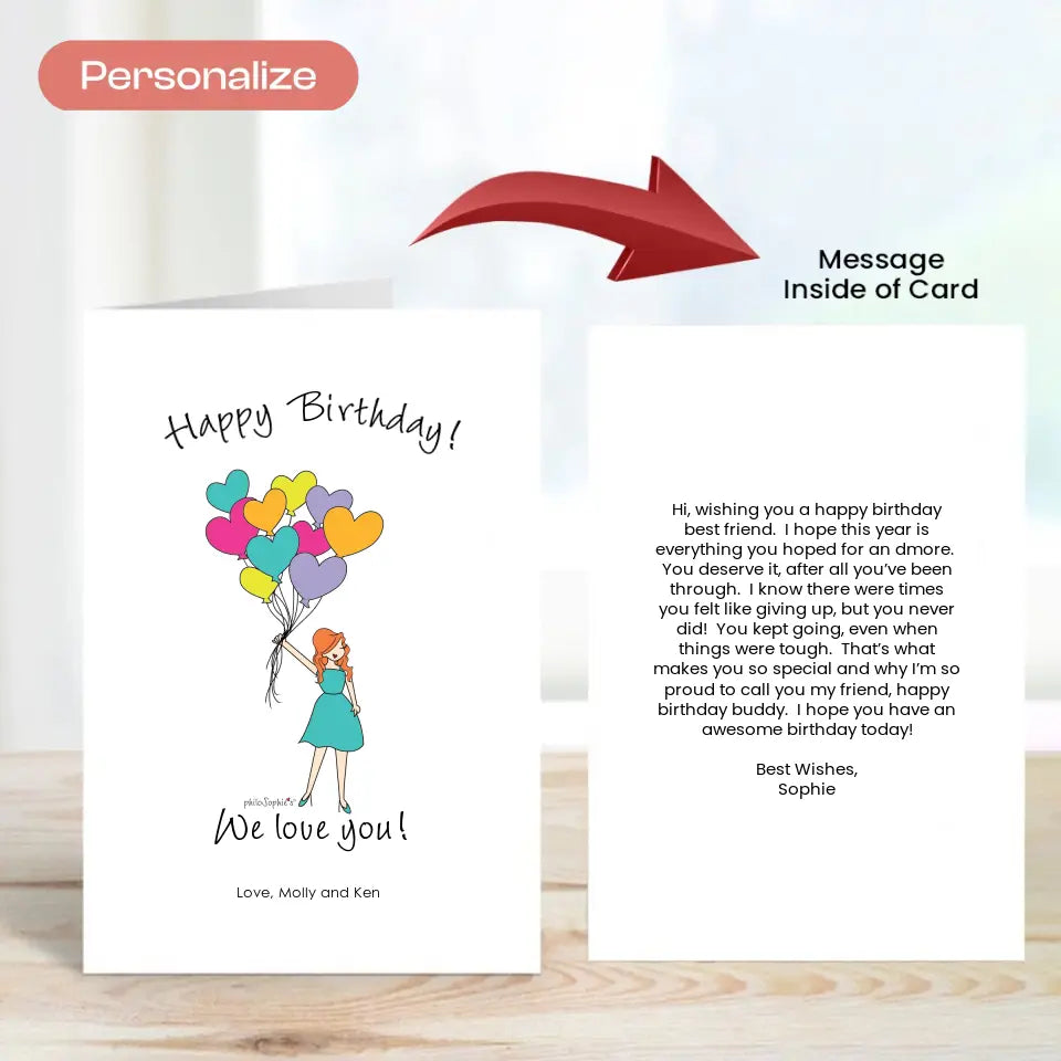 Folded Greeting Card - Celebration, Birthday
