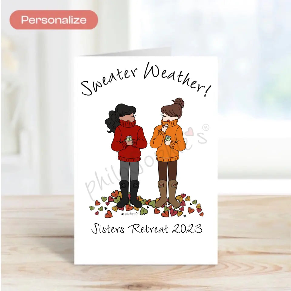 Travel Mugs - 2 Mugs, Fall and Friendship