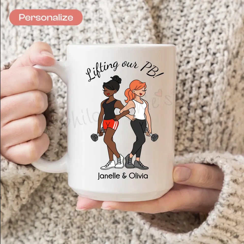 Ceramic Mug - Weight Lifting Friends - philoSophie's®