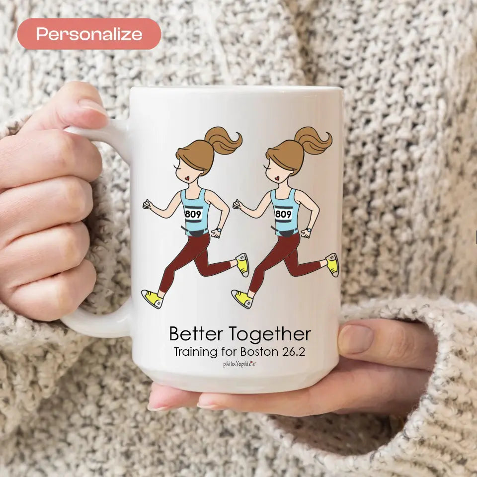 Ceramic Mugs - Runner Friends