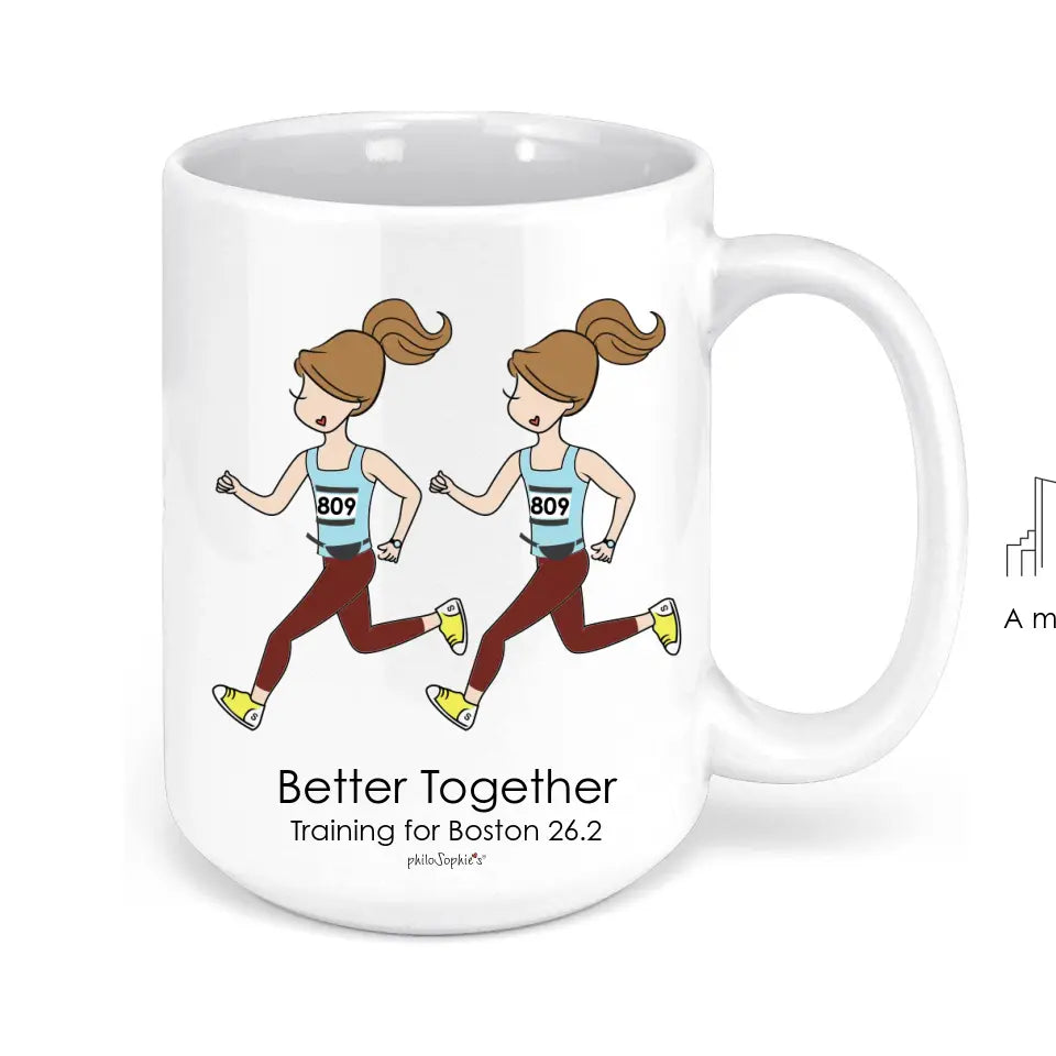 Ceramic Mugs - Runner Friends