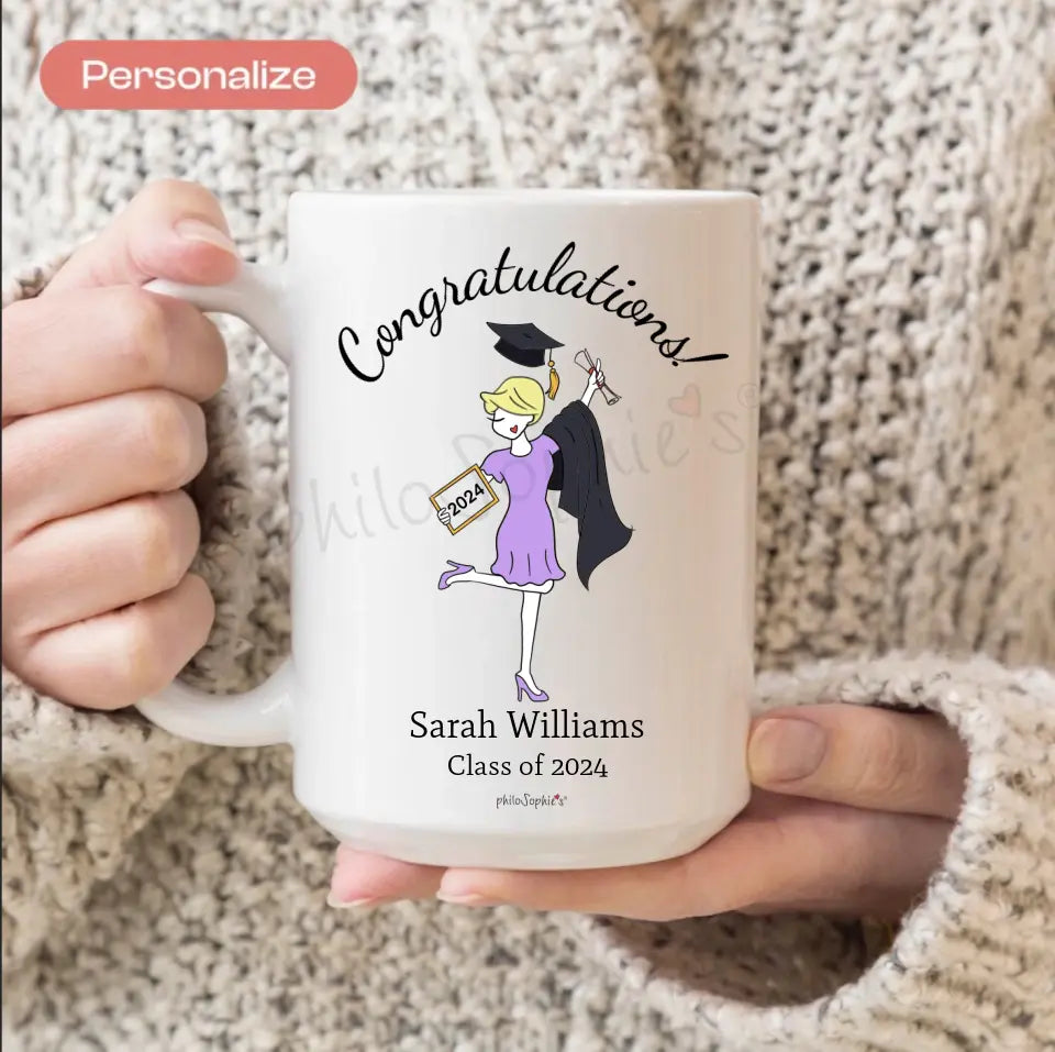 Personalized Ceramic Mug - Personalized Graduation