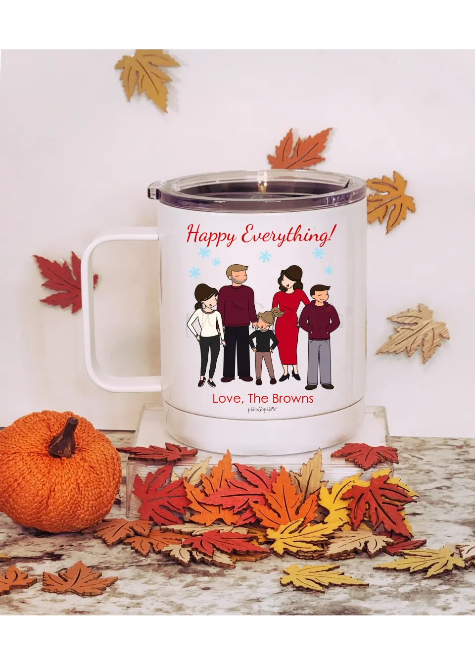 Travel Mug - Indoor Winter Family