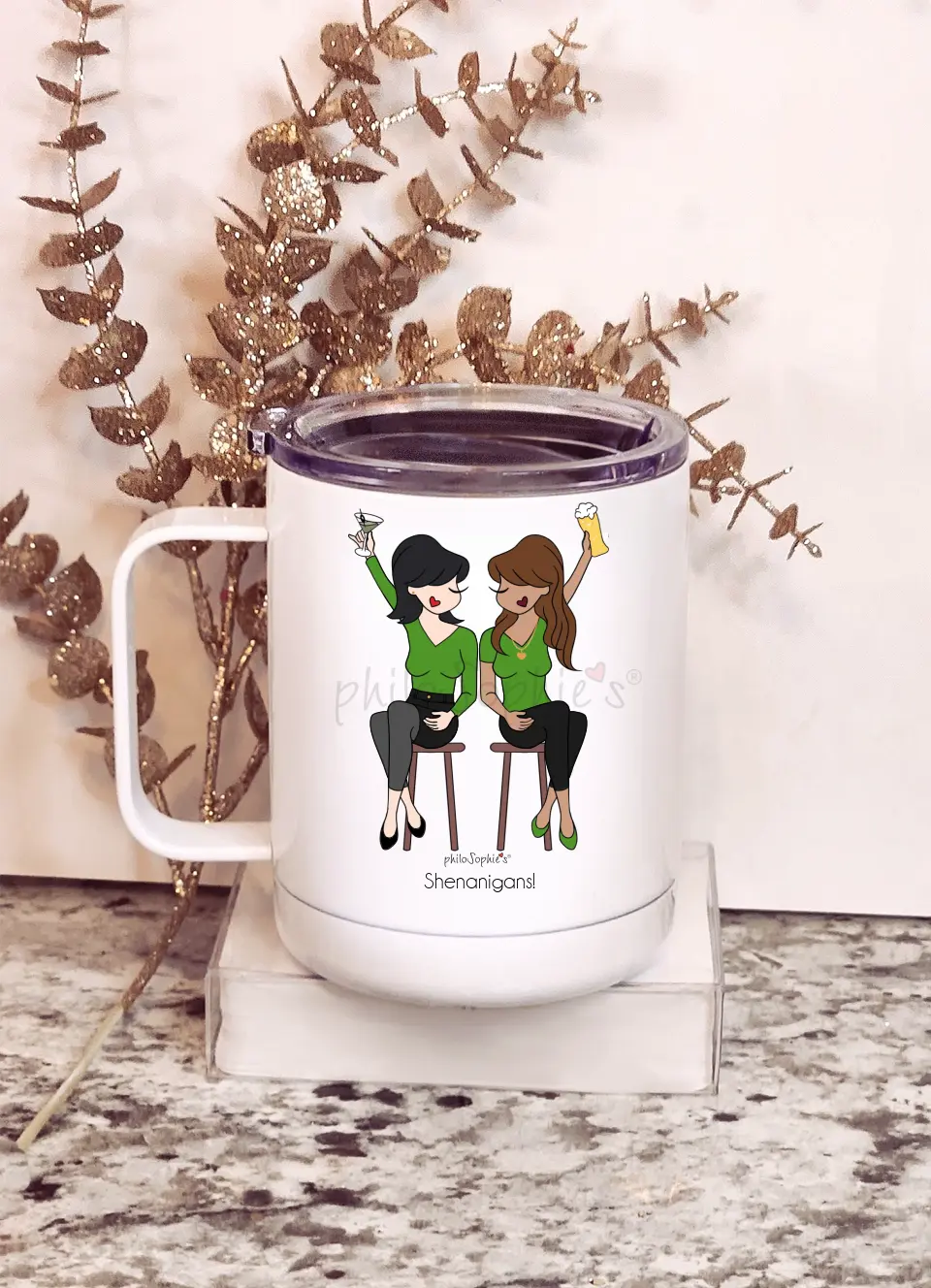 Travel Mug - St. Patrick's Day Friendship