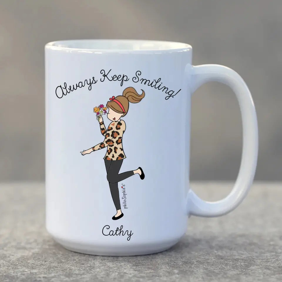 Ceramic Mug - Leopard Letters