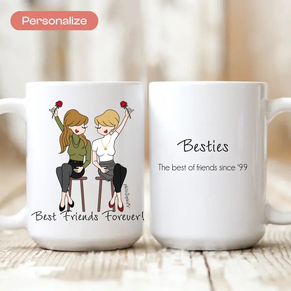 Personalized Ceramic Mug - Mom/Sisters/Friends