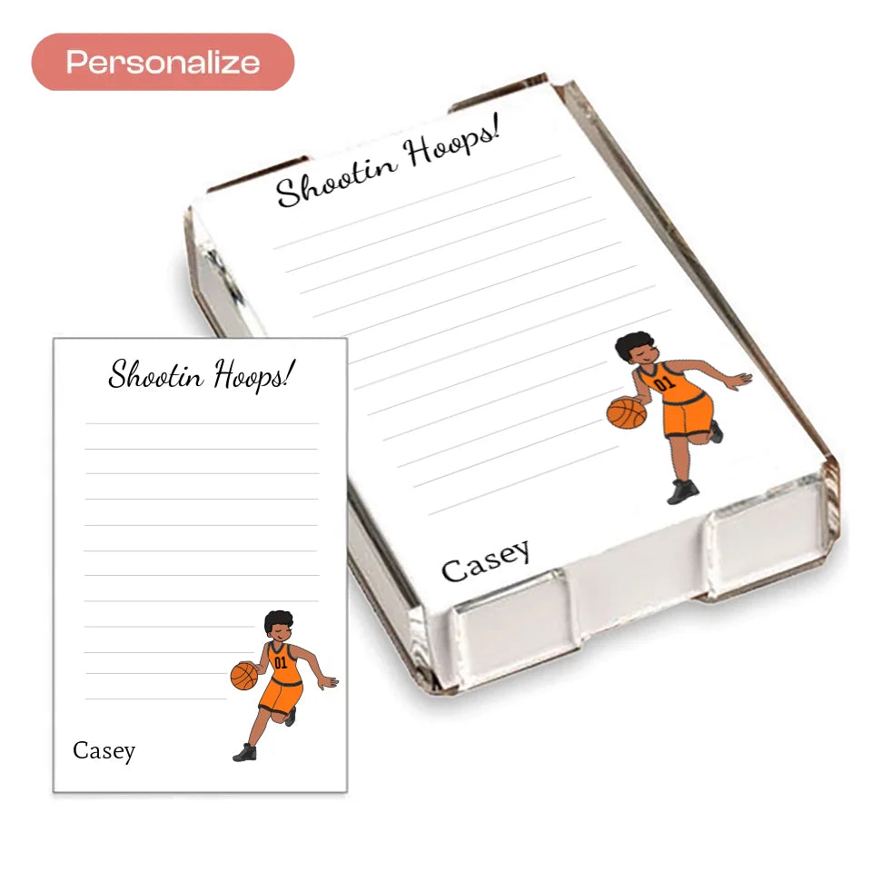 Notebook Labels Nba Personalized Notepaper Set | Basketball Boy – philoSophie's®