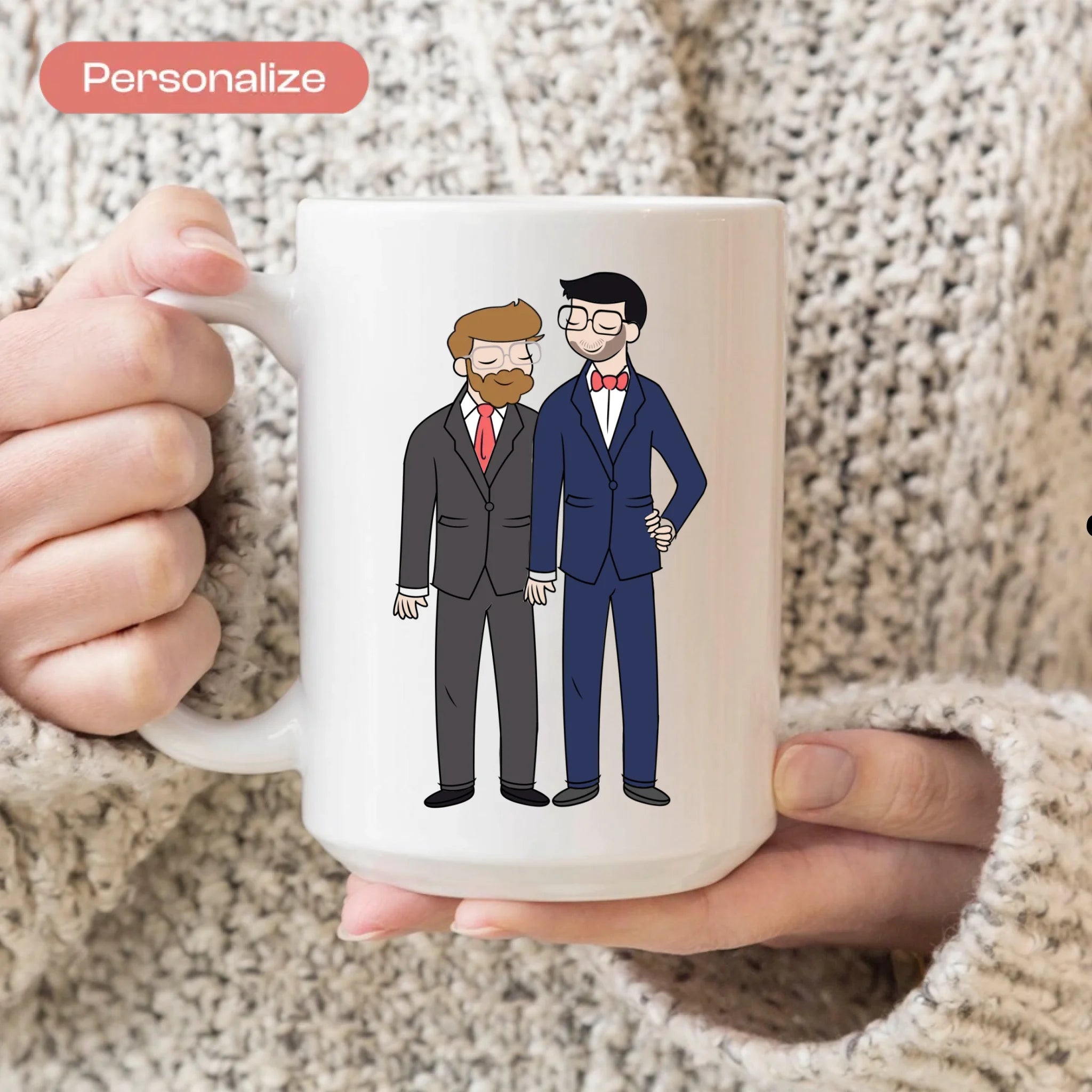 Ceramic Mugs - Grooms, Wedding