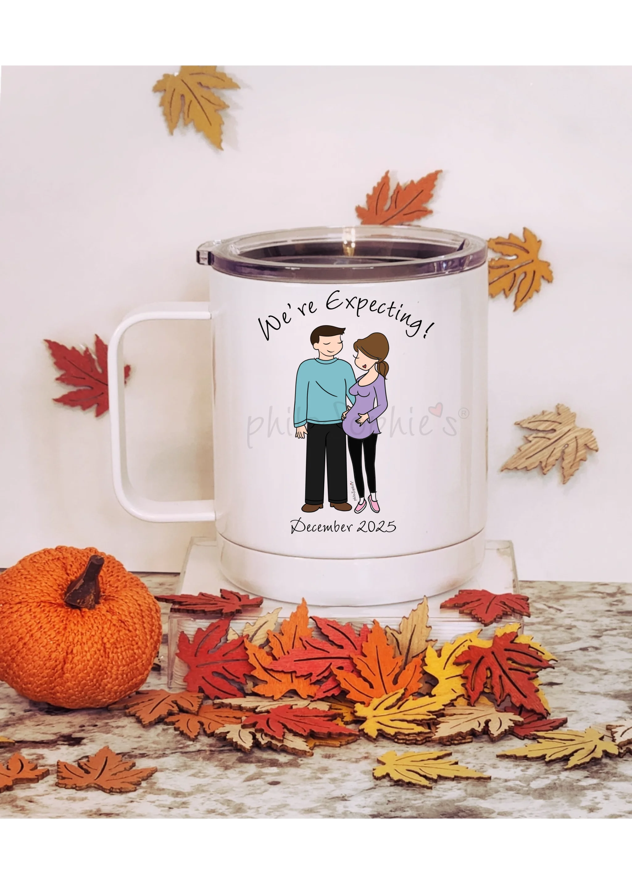 Travel Mug - Expecting Baby, Family, Couple