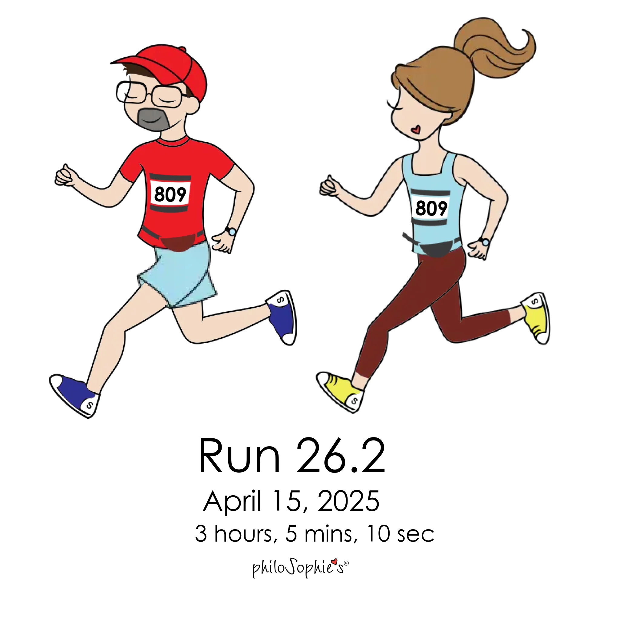 Personalized Travel Mug ~ Running Couple