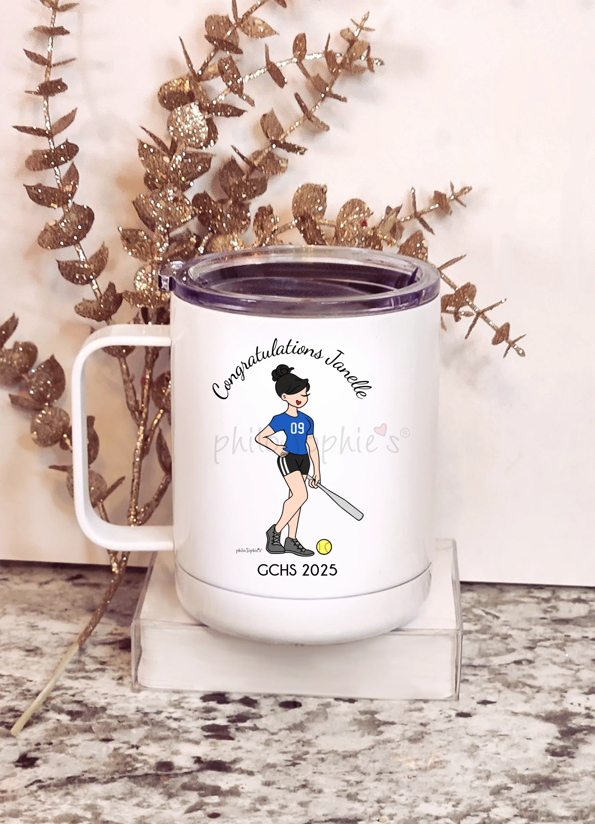 Personalized Travel Mug ~ Sports philoSophie's