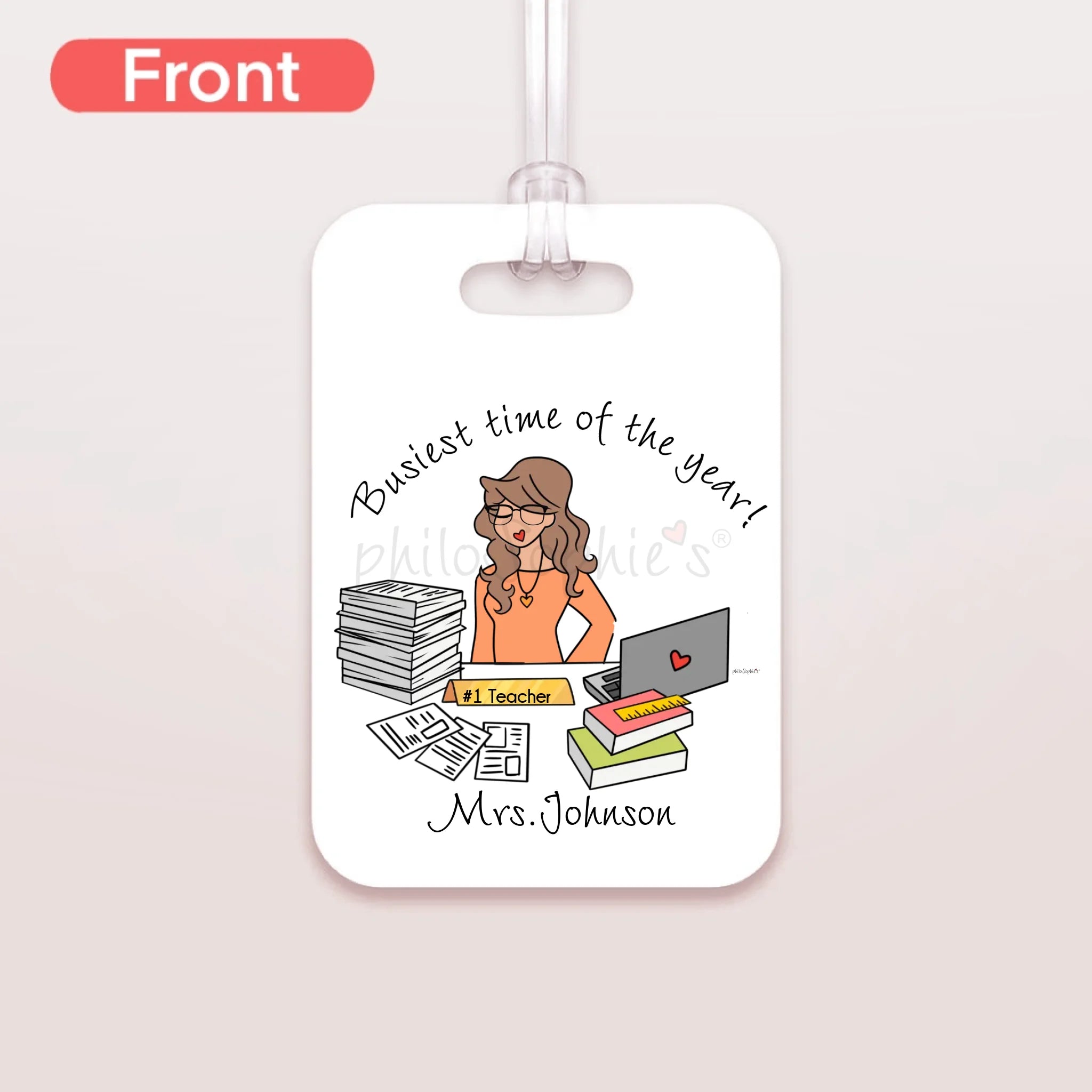 Bag Tag, Luggage Tag - Busy Desk