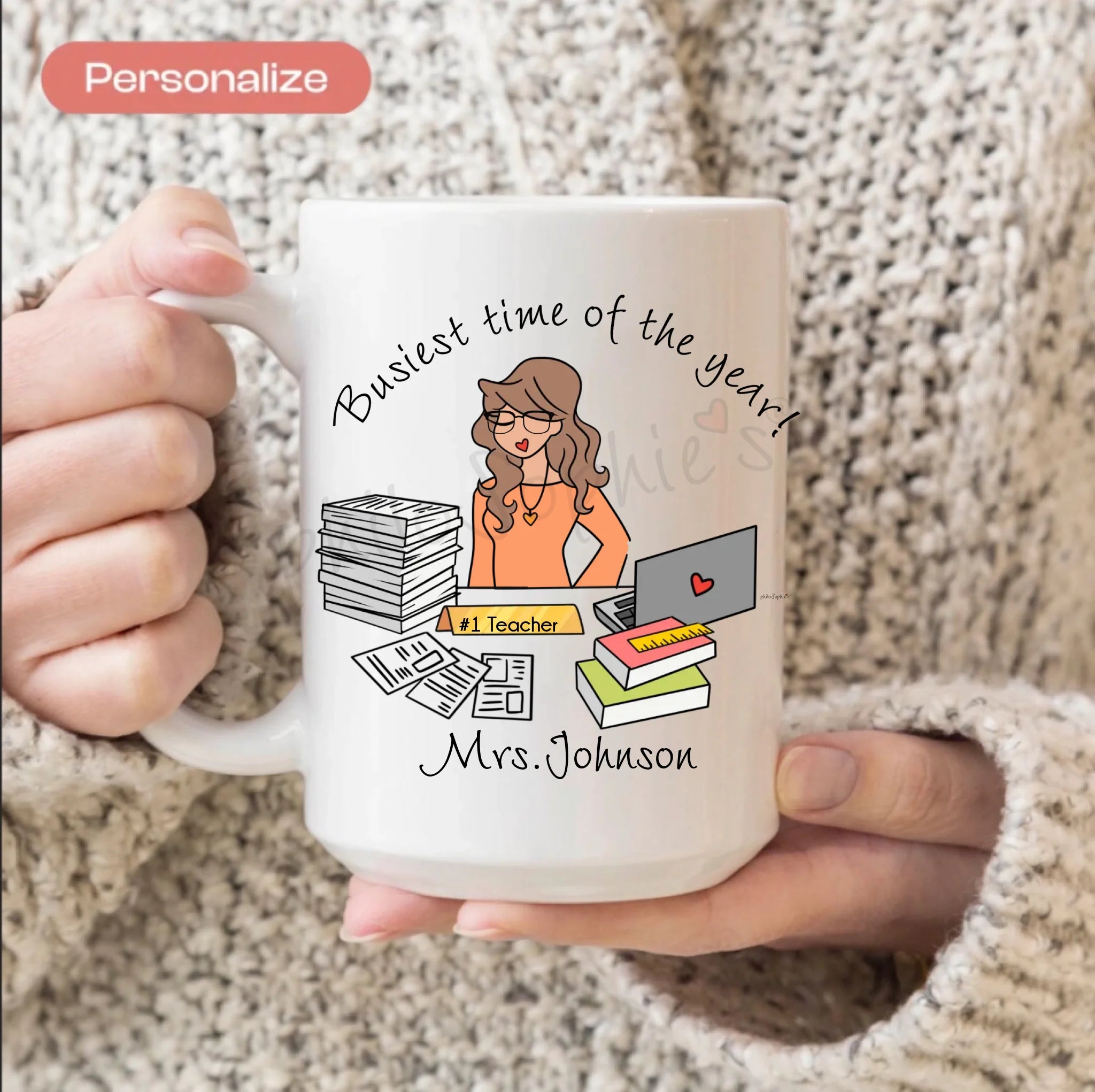 Ceramic Mug - Busy Desk - philoSophie's®