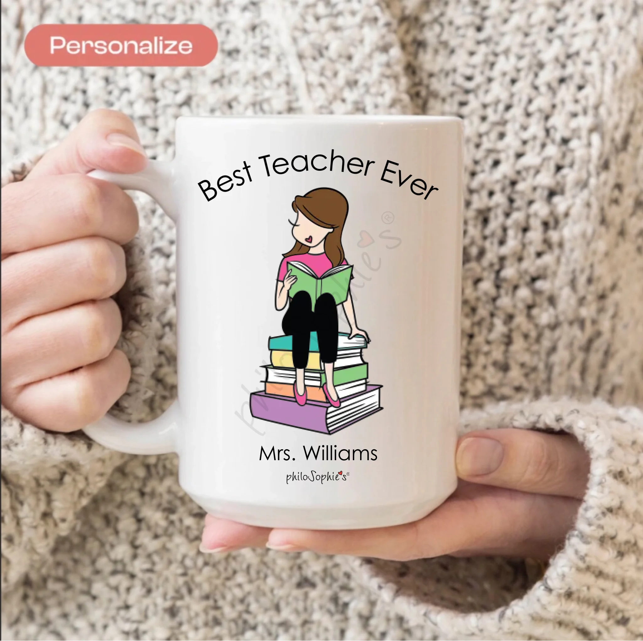 Ceramic Mug - Reading, Teacher