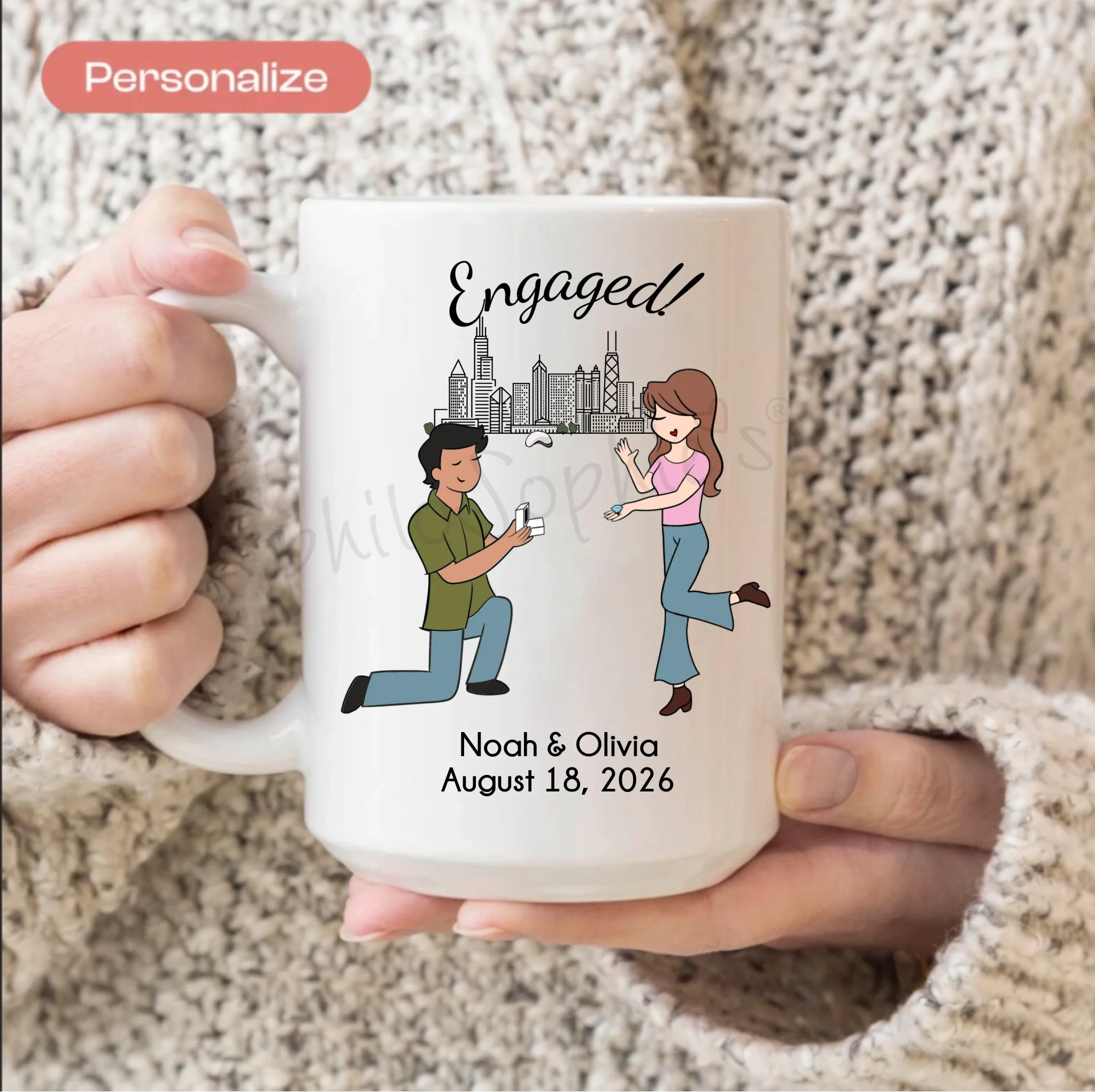 Ceramic Mug - Engagement Chicago