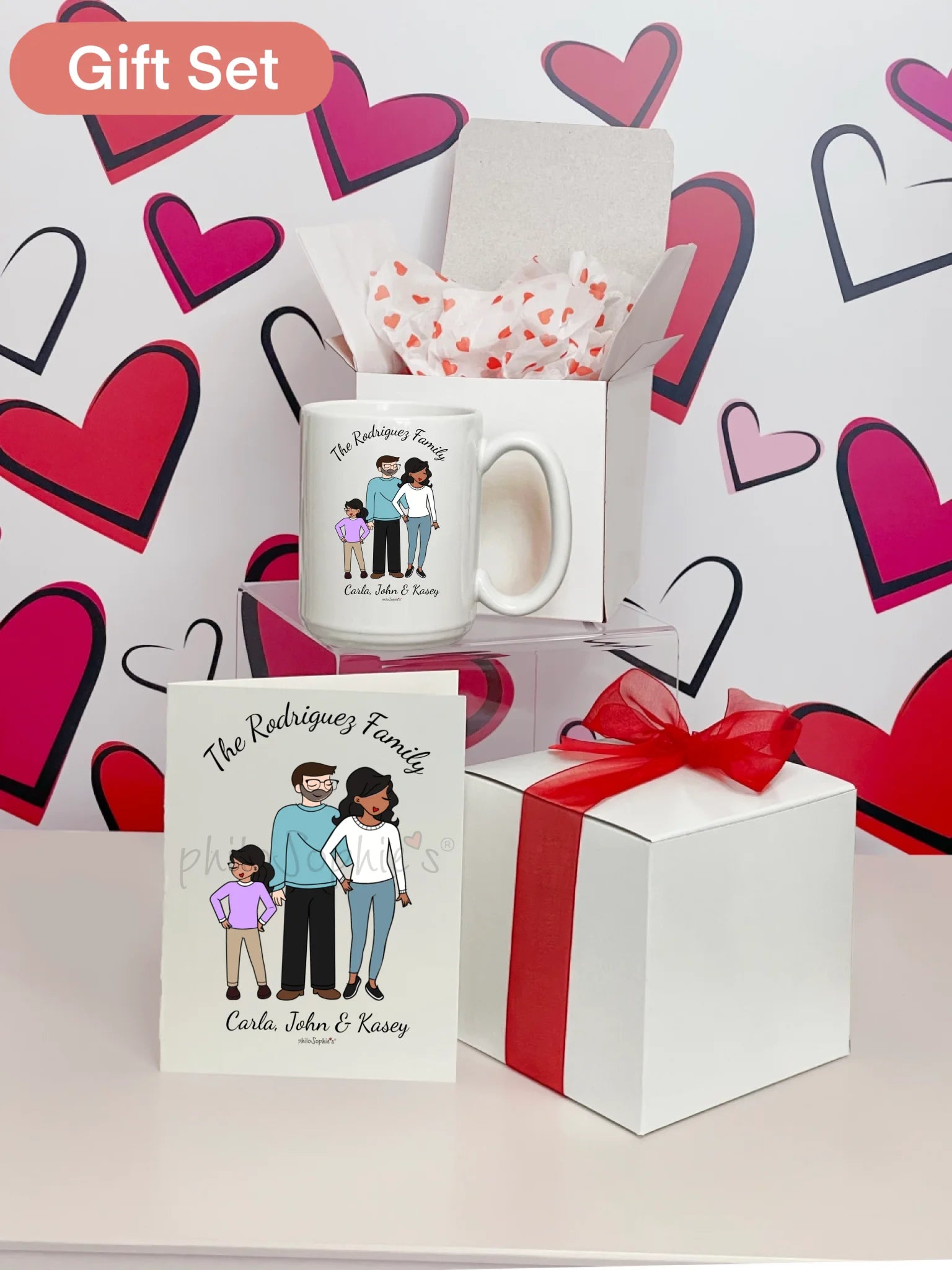 Personalized Ceramic Mug - Family 3-5 People - philoSophie's®
