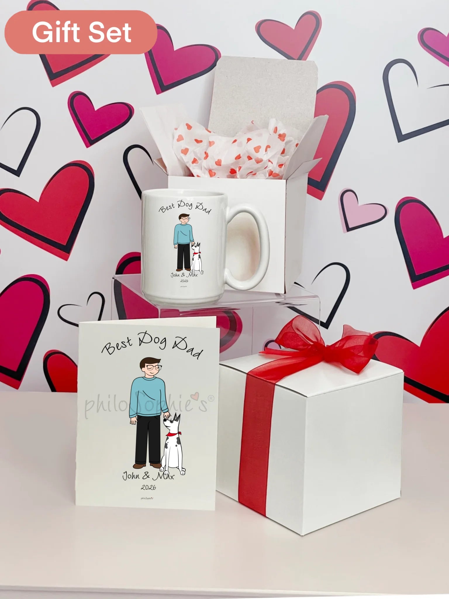 Personalized Ceramic Mug ~ Dog Dad - philoSophie's®