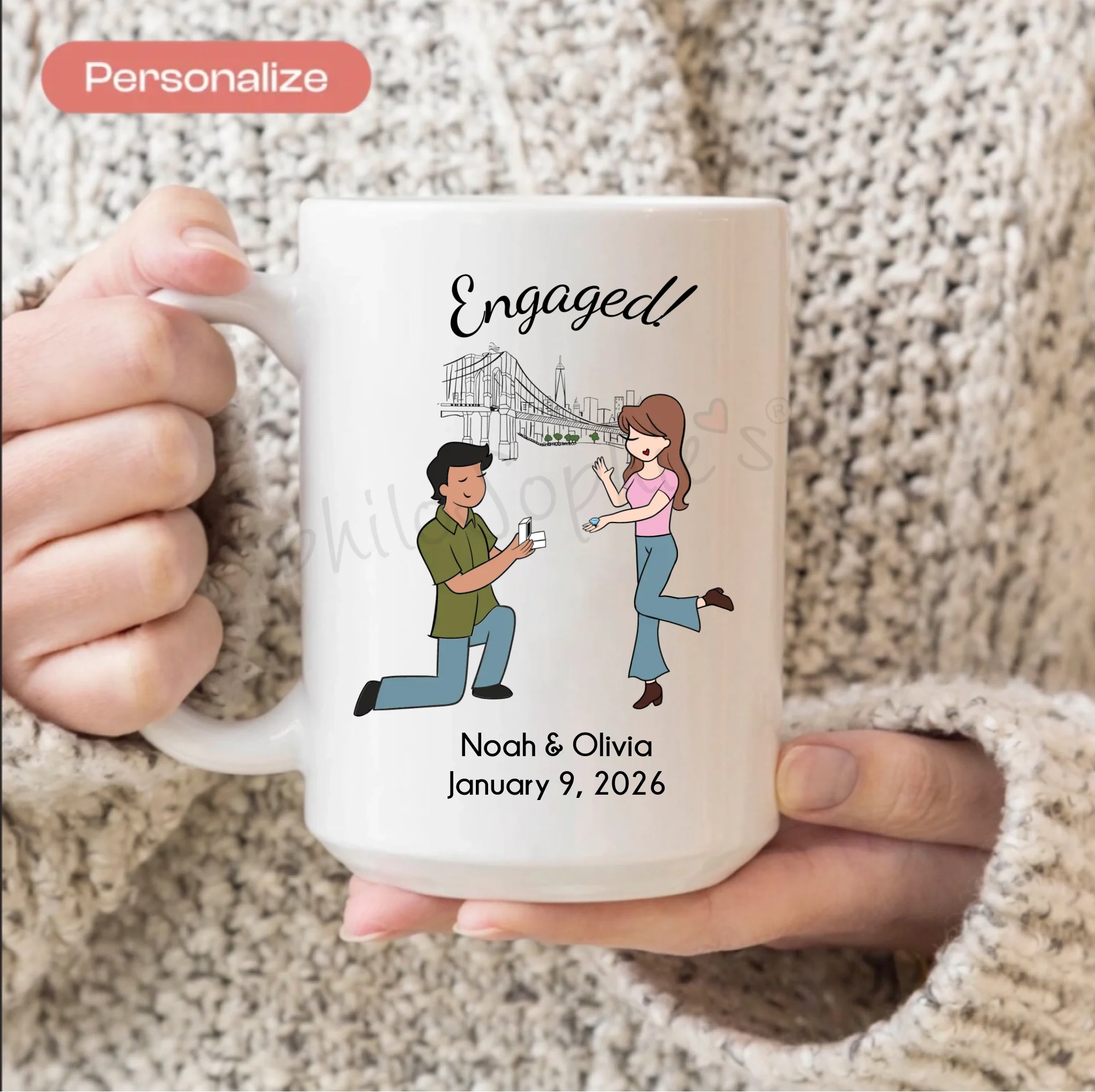 Ceramic Mug - NYC Engagement - philoSophie's®