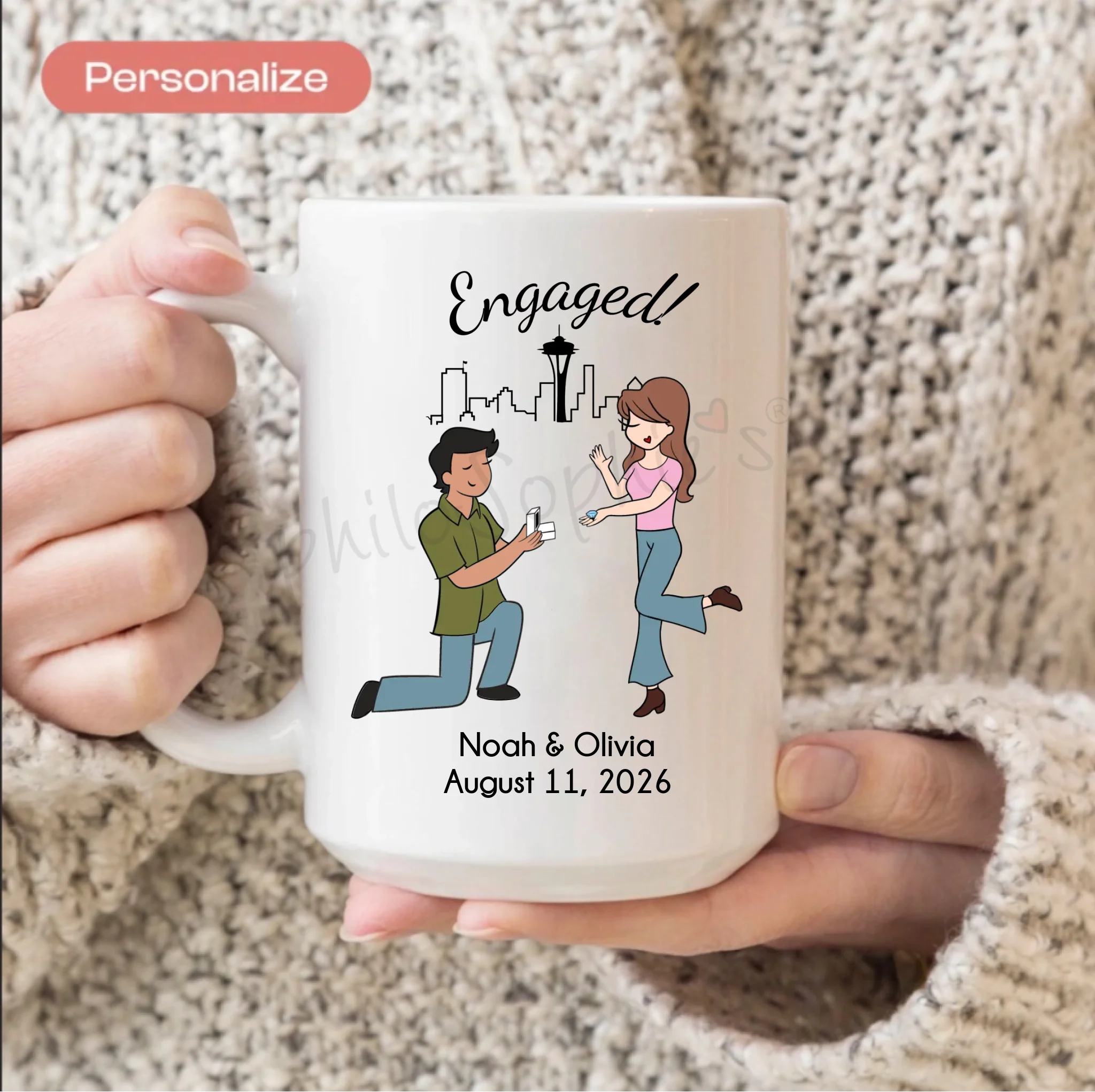 Ceramic Mug - Engagement Seattle - philoSophie's®