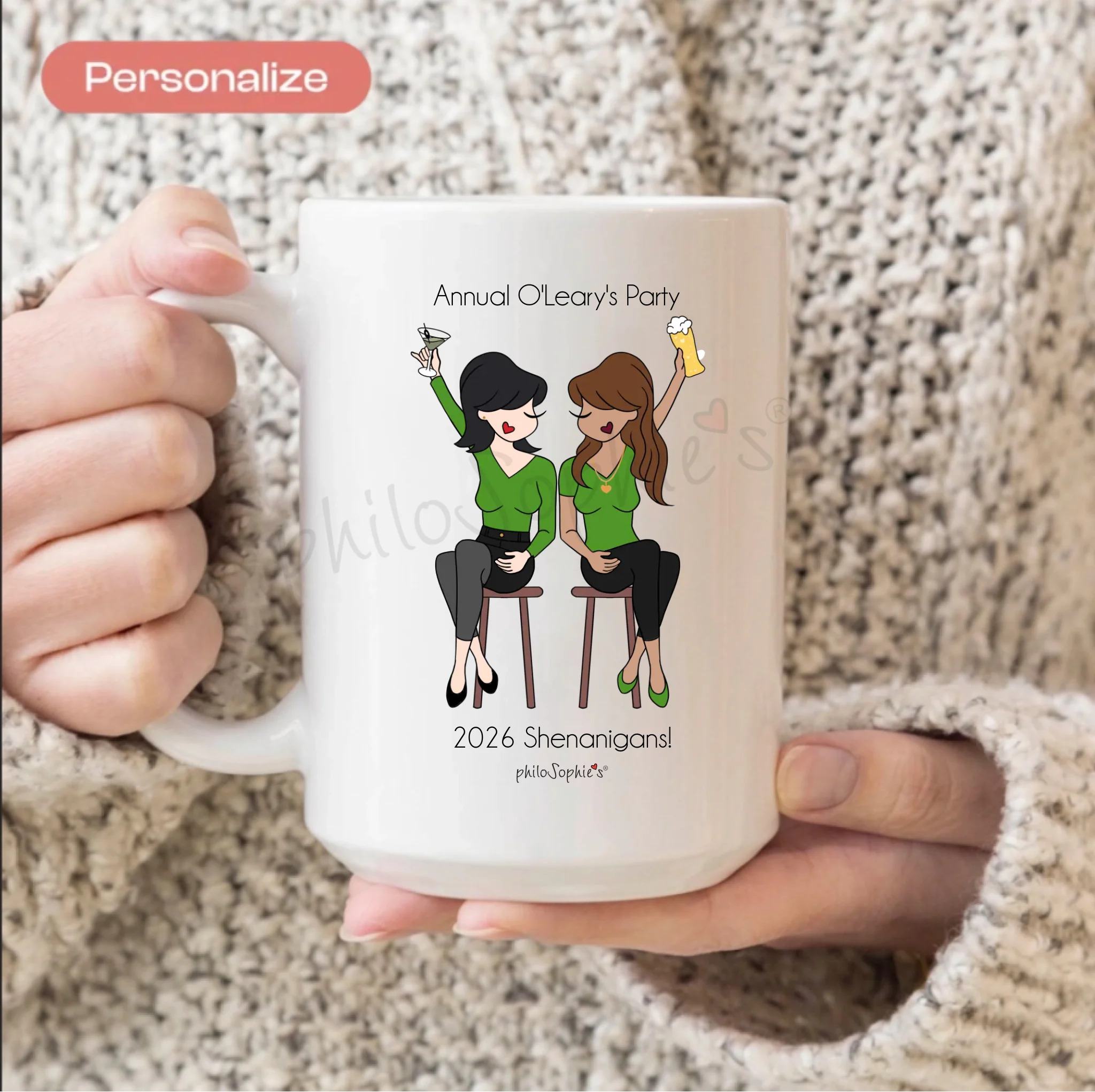 Ceramic Mug - St. Patrick's Day Friendship - philoSophie's®