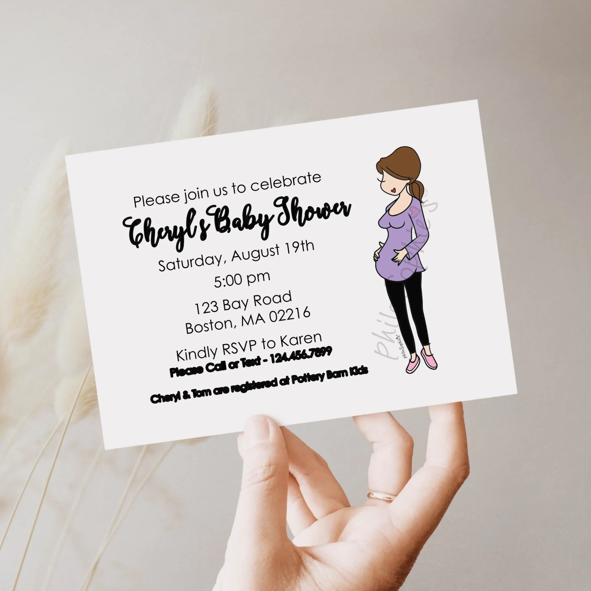 Personalized Invitation - Expecting Baby, Baby Shower - philoSophie's®