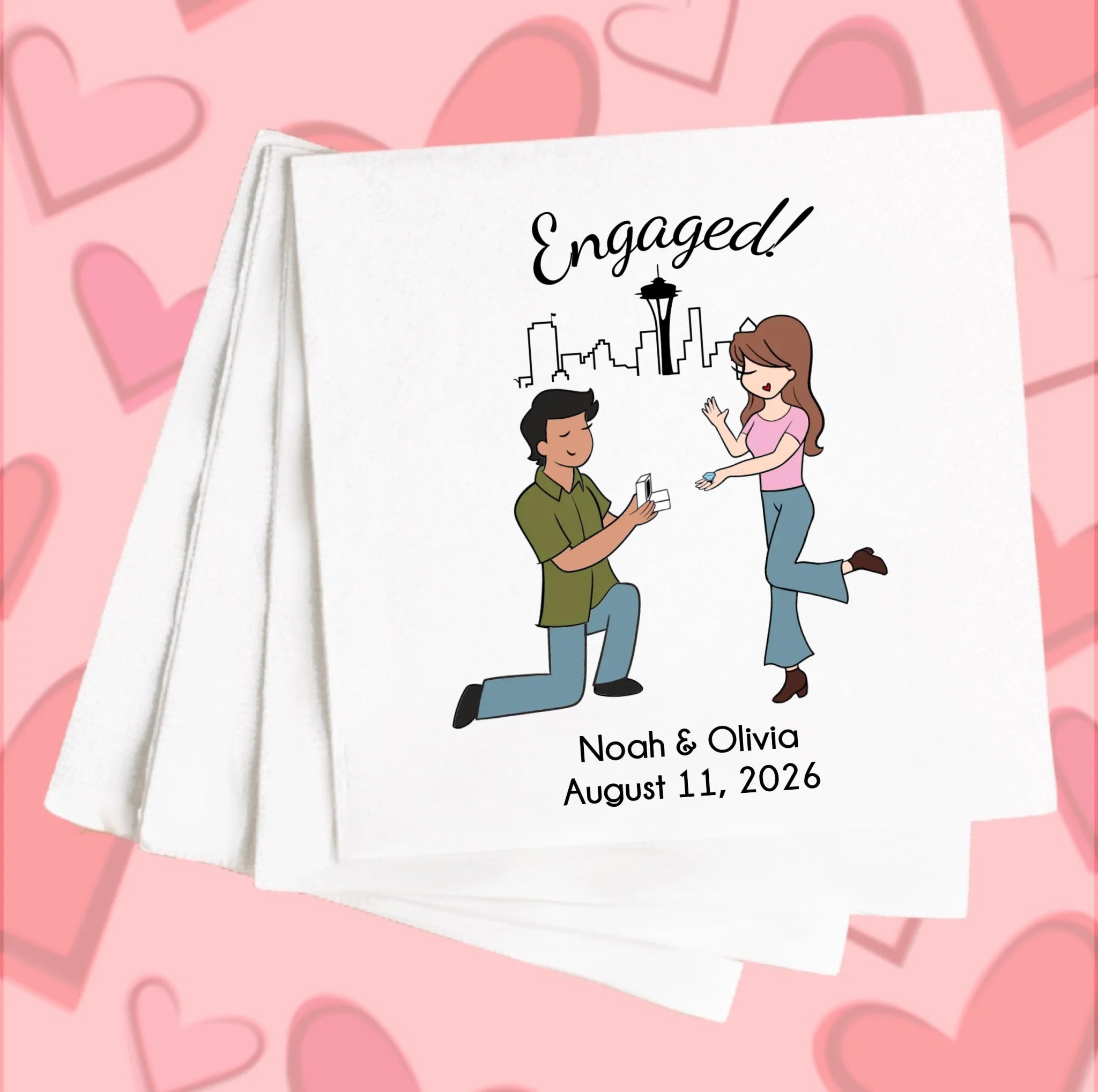 Napkins - Engagement  Seattle