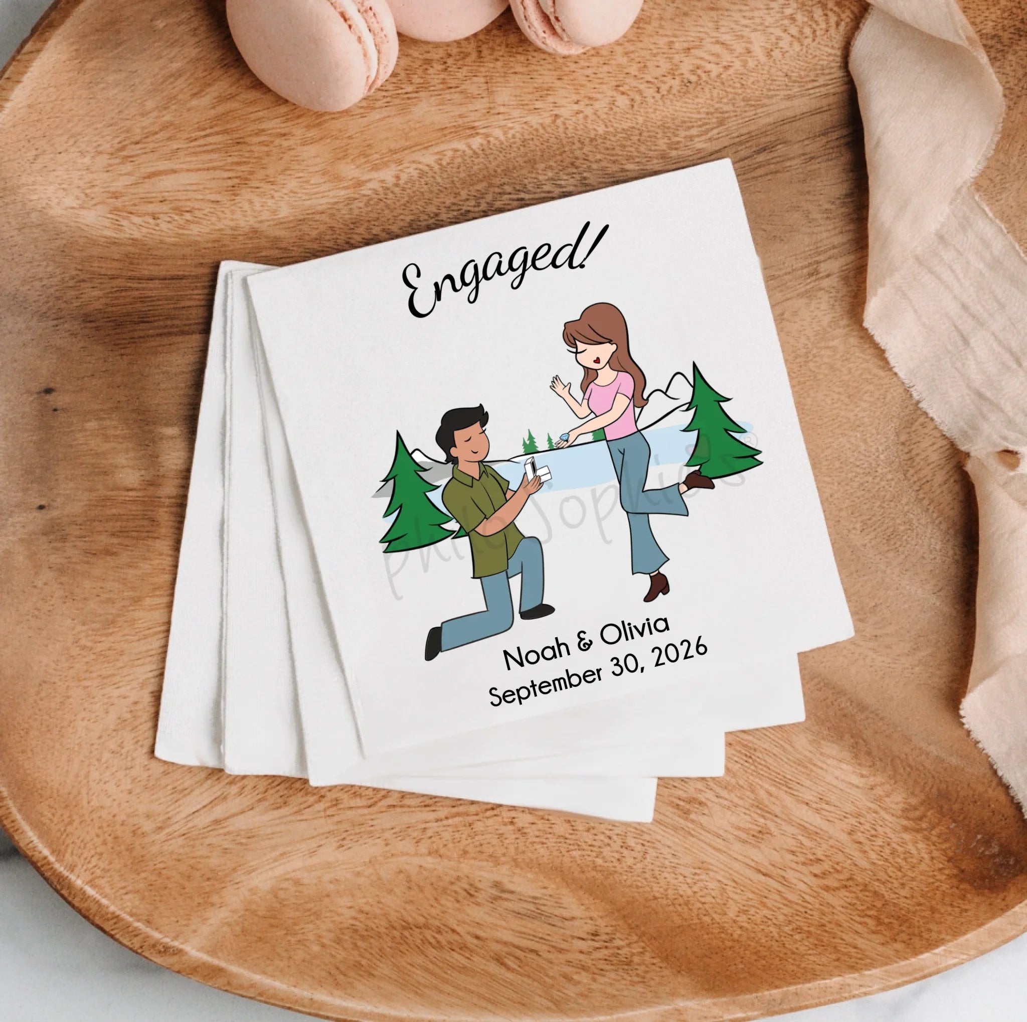 Napkins - Engagement Lake