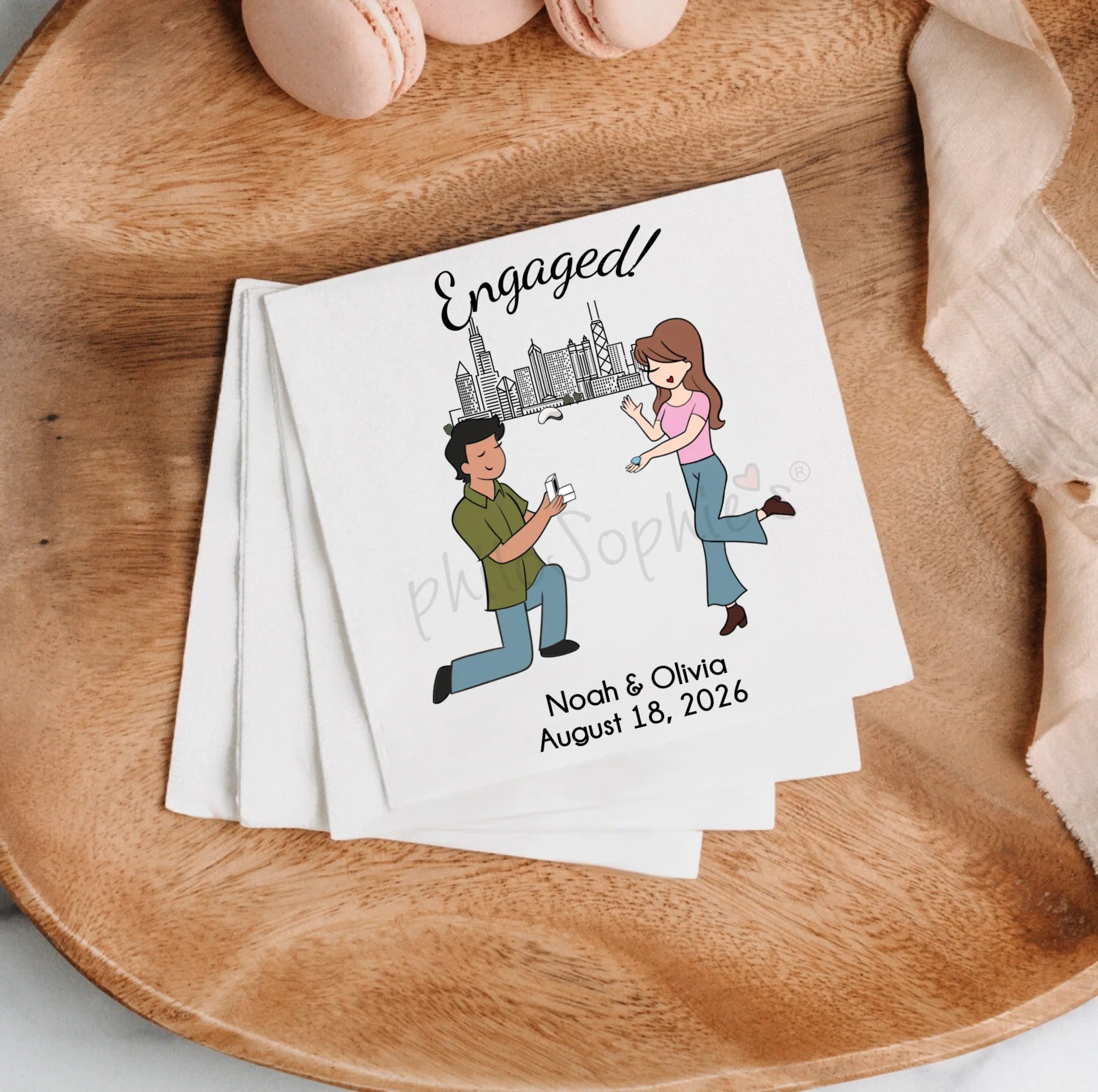Napkins - Engagement Chicago