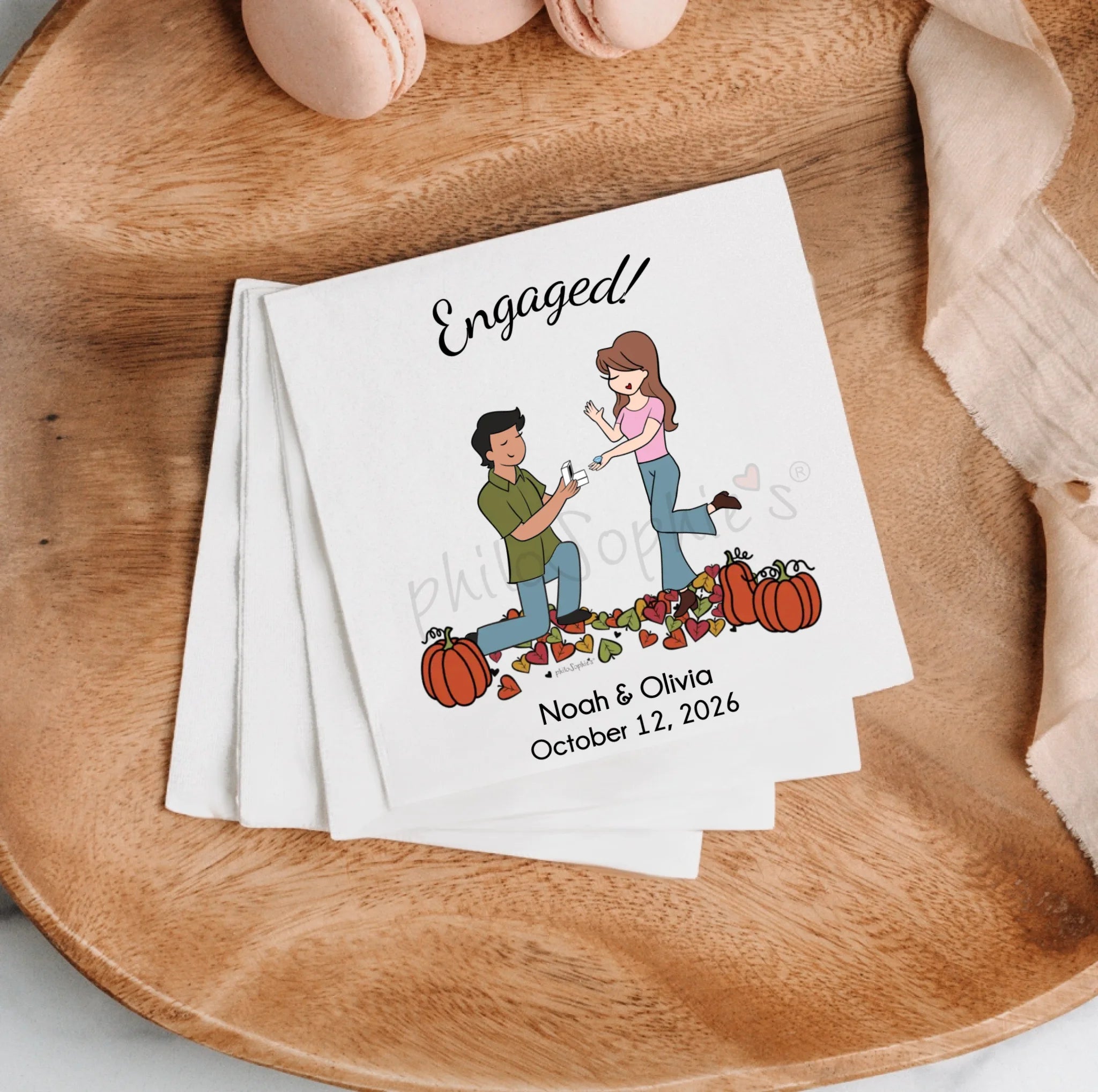 Napkins - Engagement Pumpkin Patch