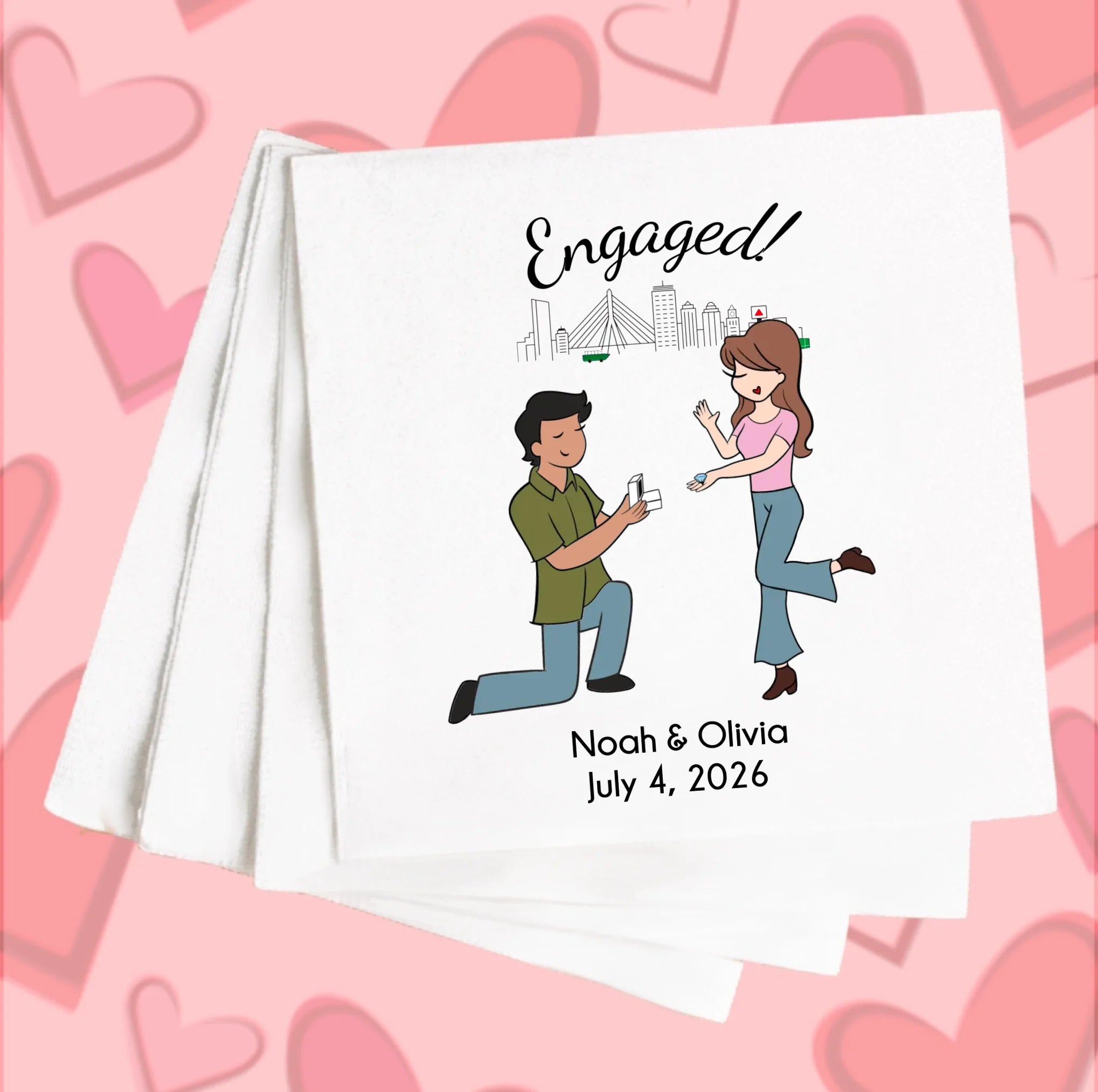 Napkins - Engagement Boston