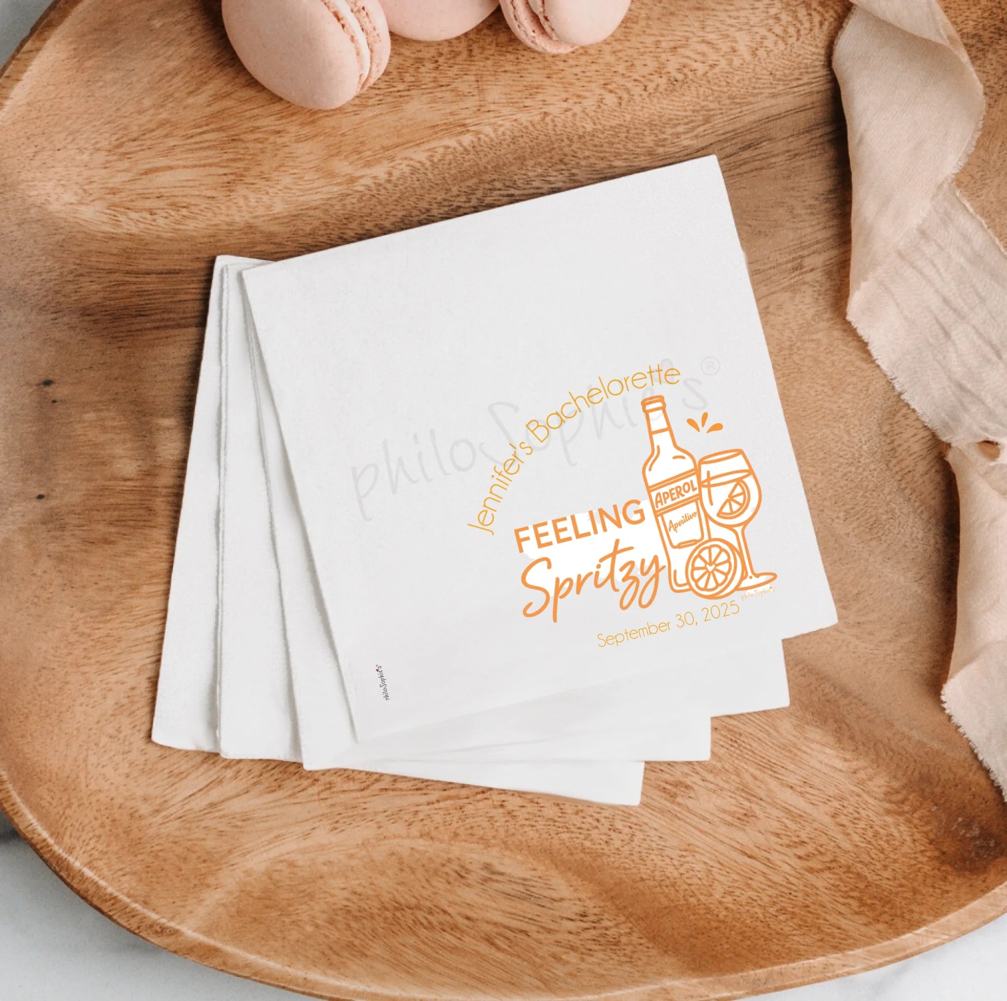Personalized Napkins - Wedding Tier Cake