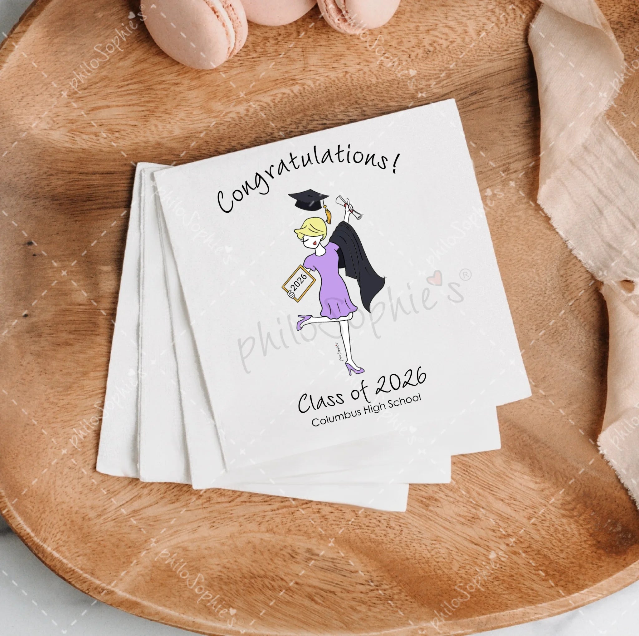 Personalized Napkins | Graduate