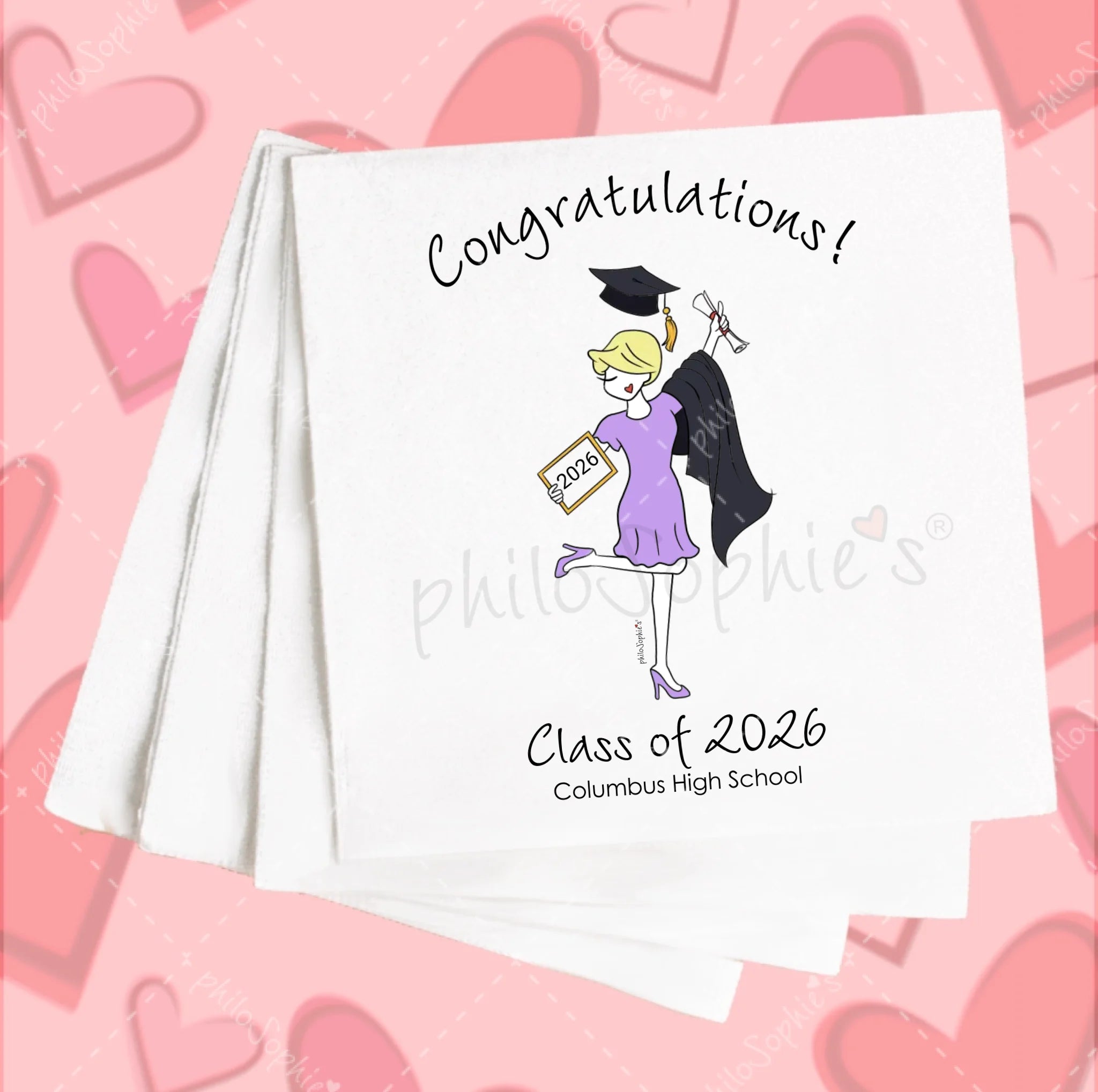 Personalized Napkins | Graduate